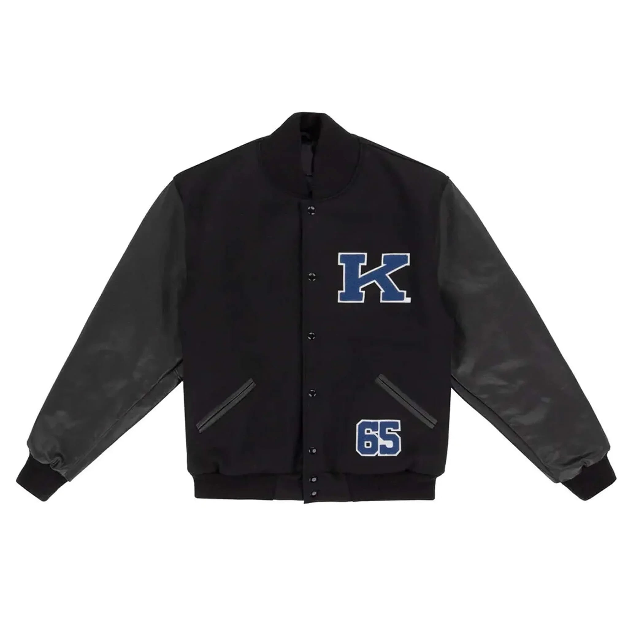 1965 Kentucky Wildcats Black Wool Letterman Jacket - leathergang.com