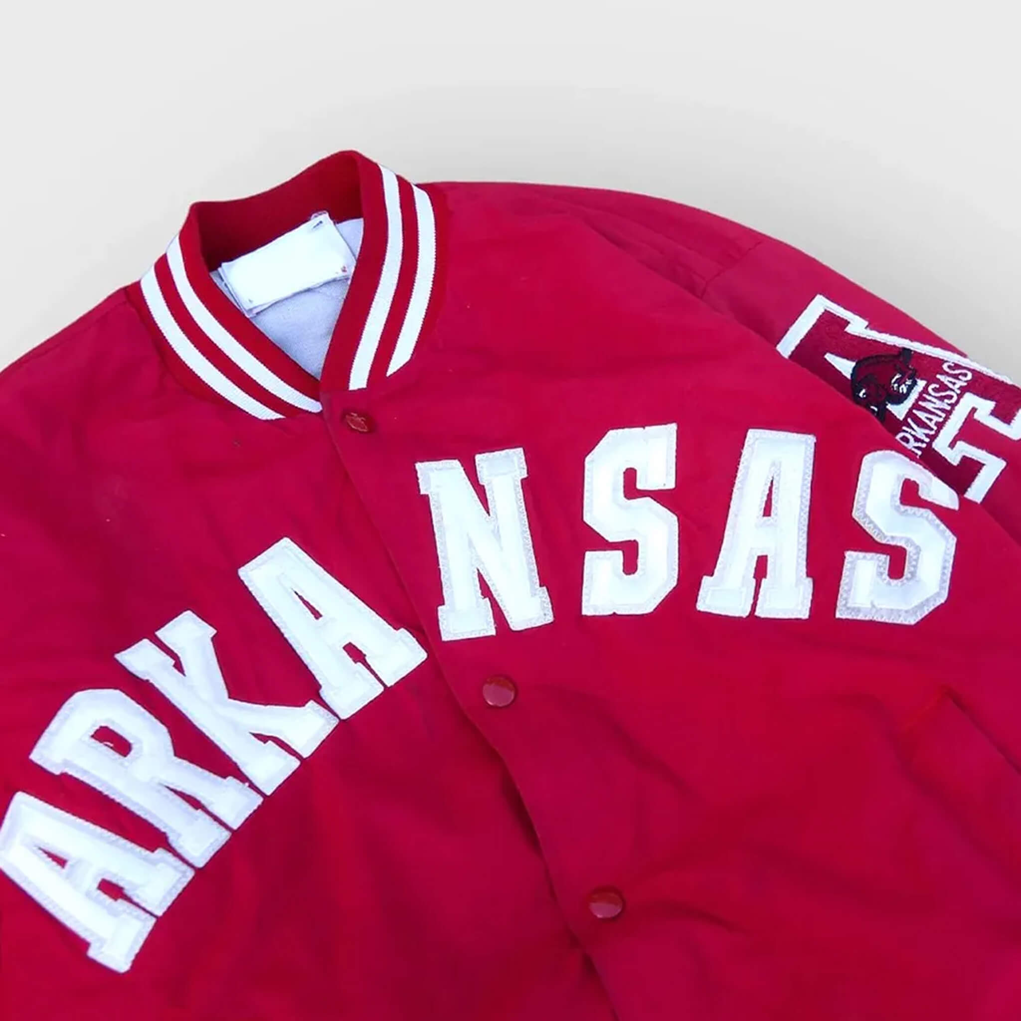 Vintage 1980s Arkansas Razorbacks Varsity Jacket