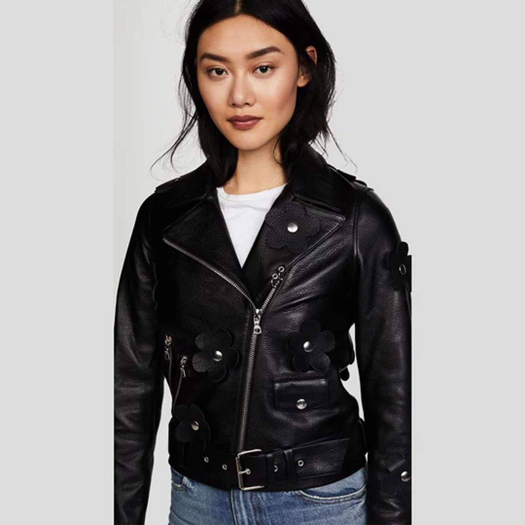 Ravencrest Women’s Black Biker Jacket