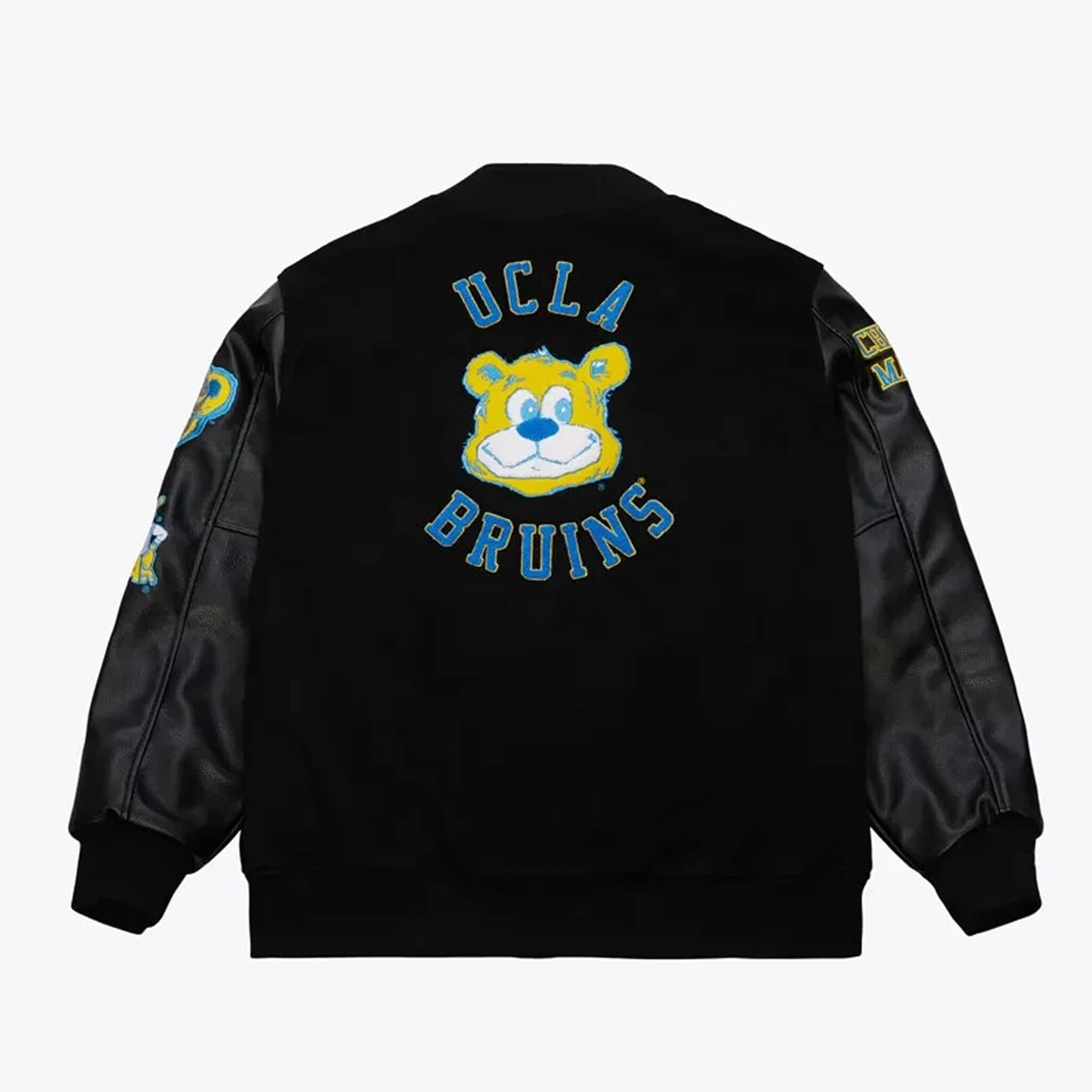 UCLA Bruins Black Letterman Varsity Basketball Jacket