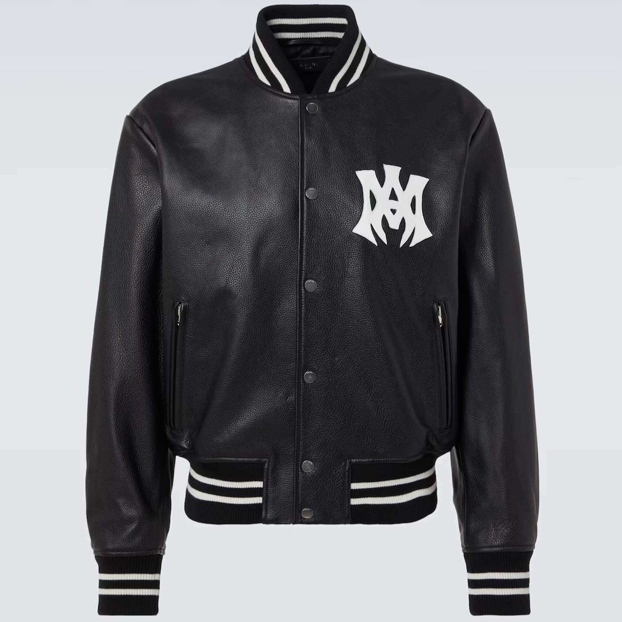 Amiri MA Hollywood 100% Leather Bomber Jacket