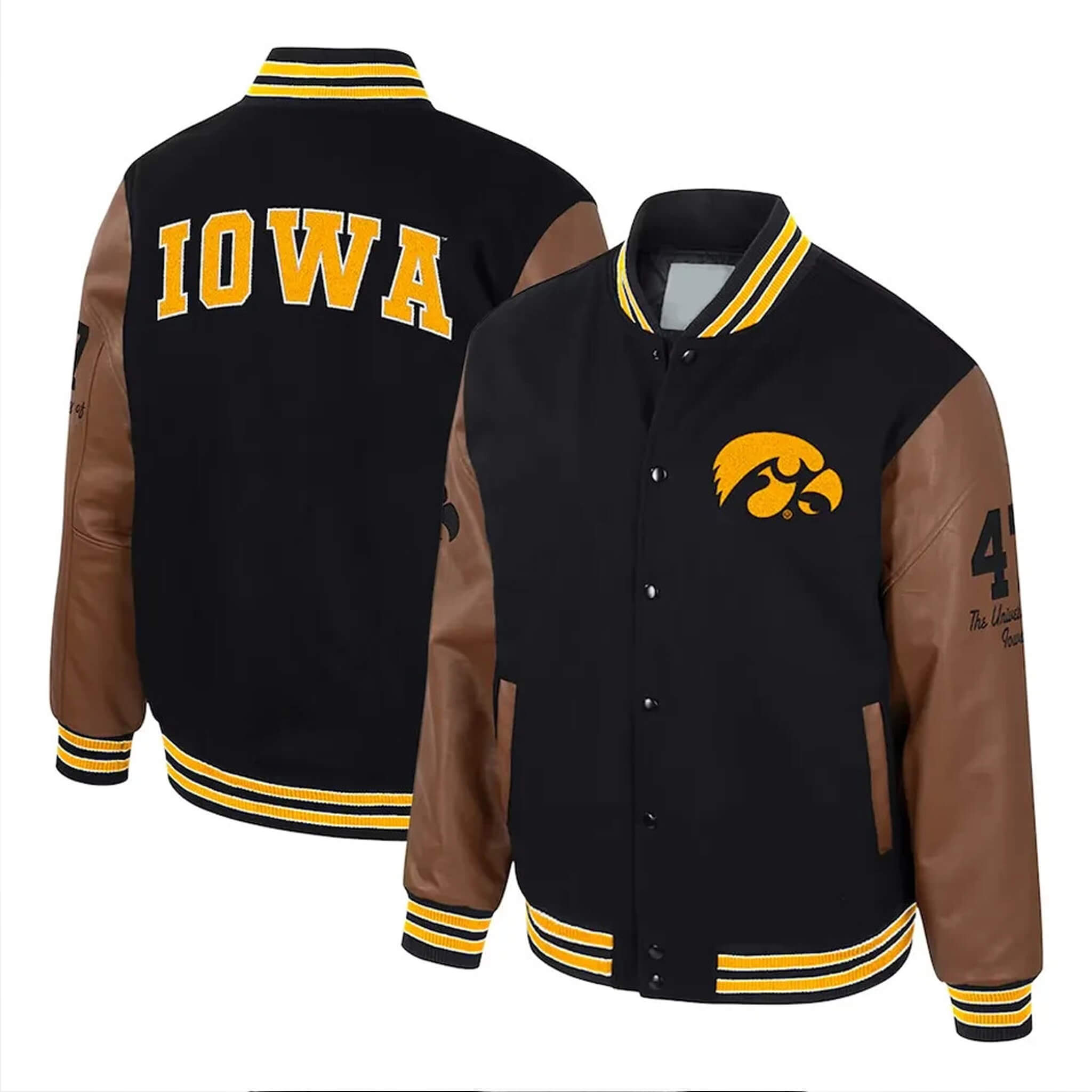 Iowa Hawkeyes Varsity Jacket | Official College Gear