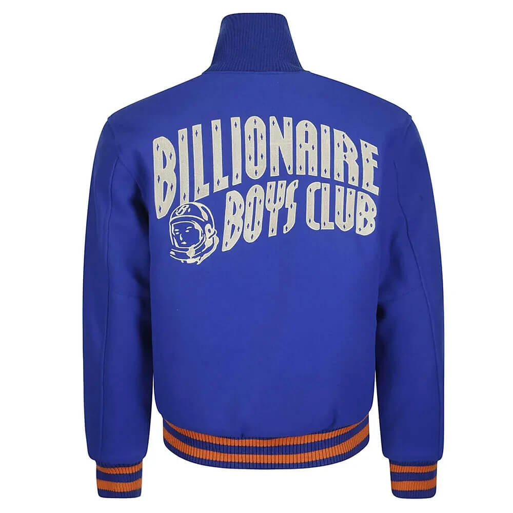 Letterman Billionaire Boys Club Astro Royal Blue Wool Varsity Jacket