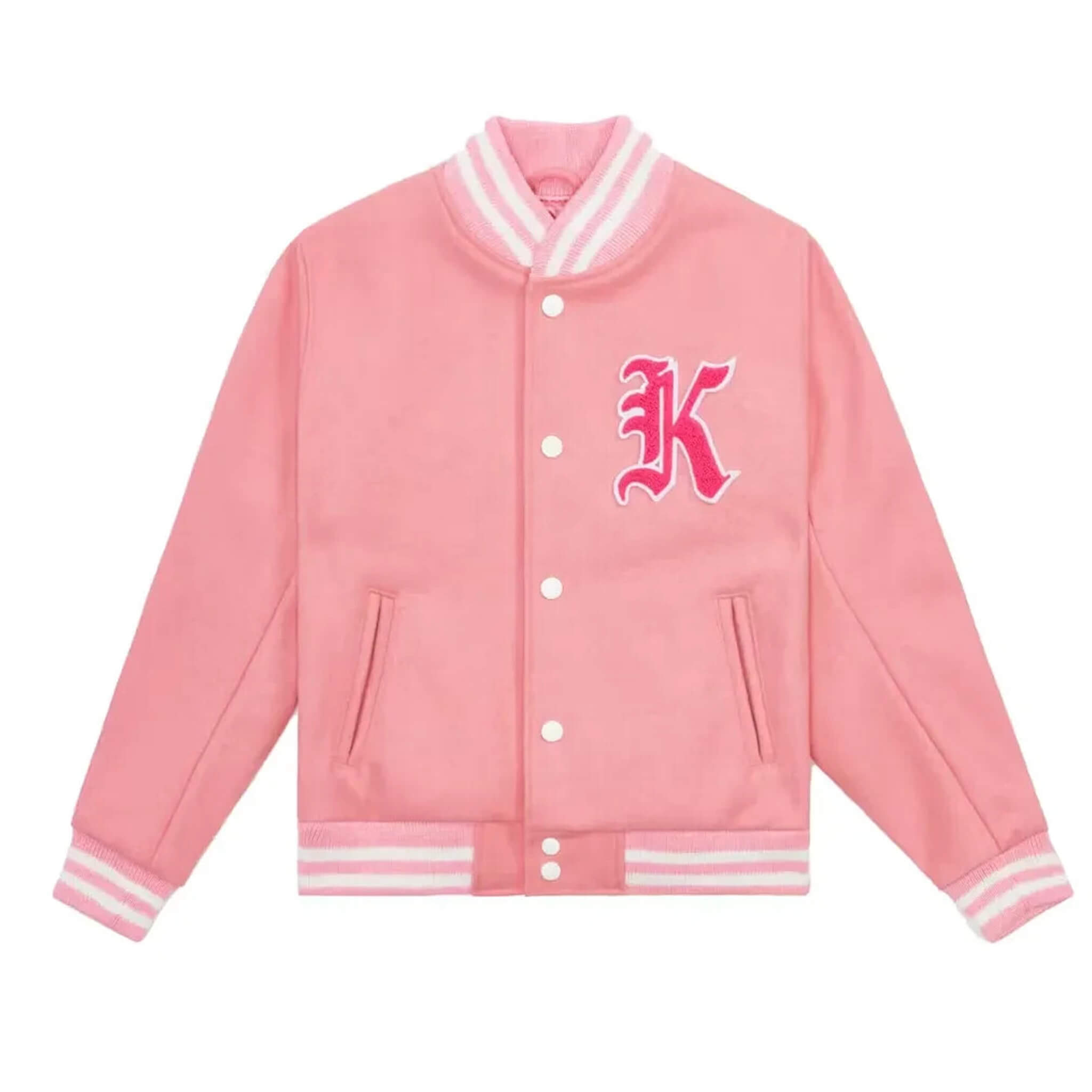 Letterman Barbie Pink Wool Varsity Jacket – Golden Bear