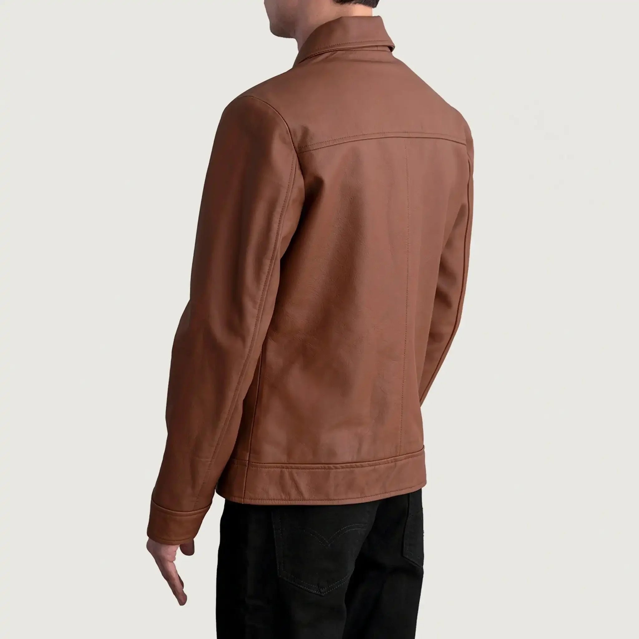 Infernos Matte Brown Leather Jacket - Classic Style Versatile Fashion