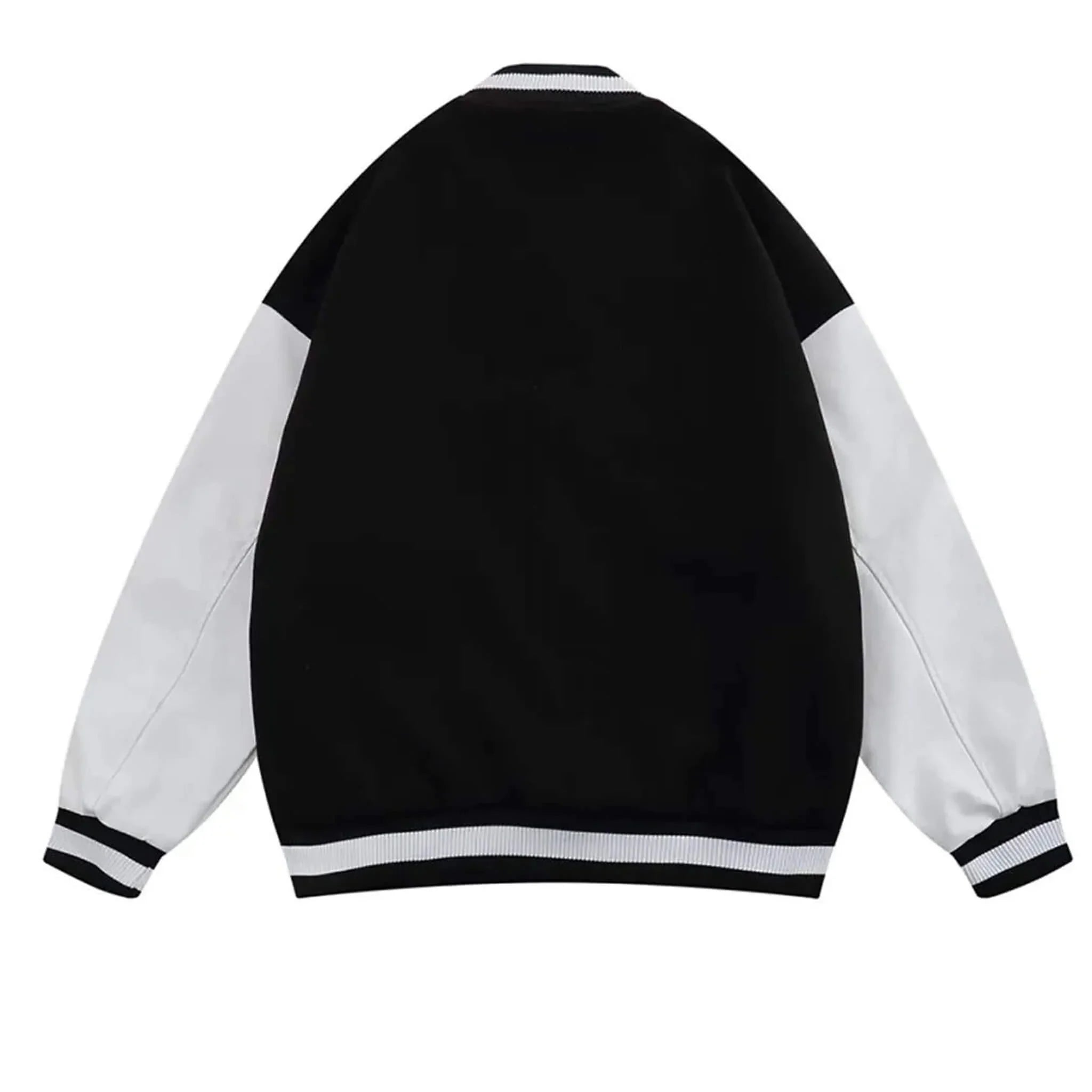 Blackberry Smoke Black & White Varsity Letterman Jacket - leathergang.com