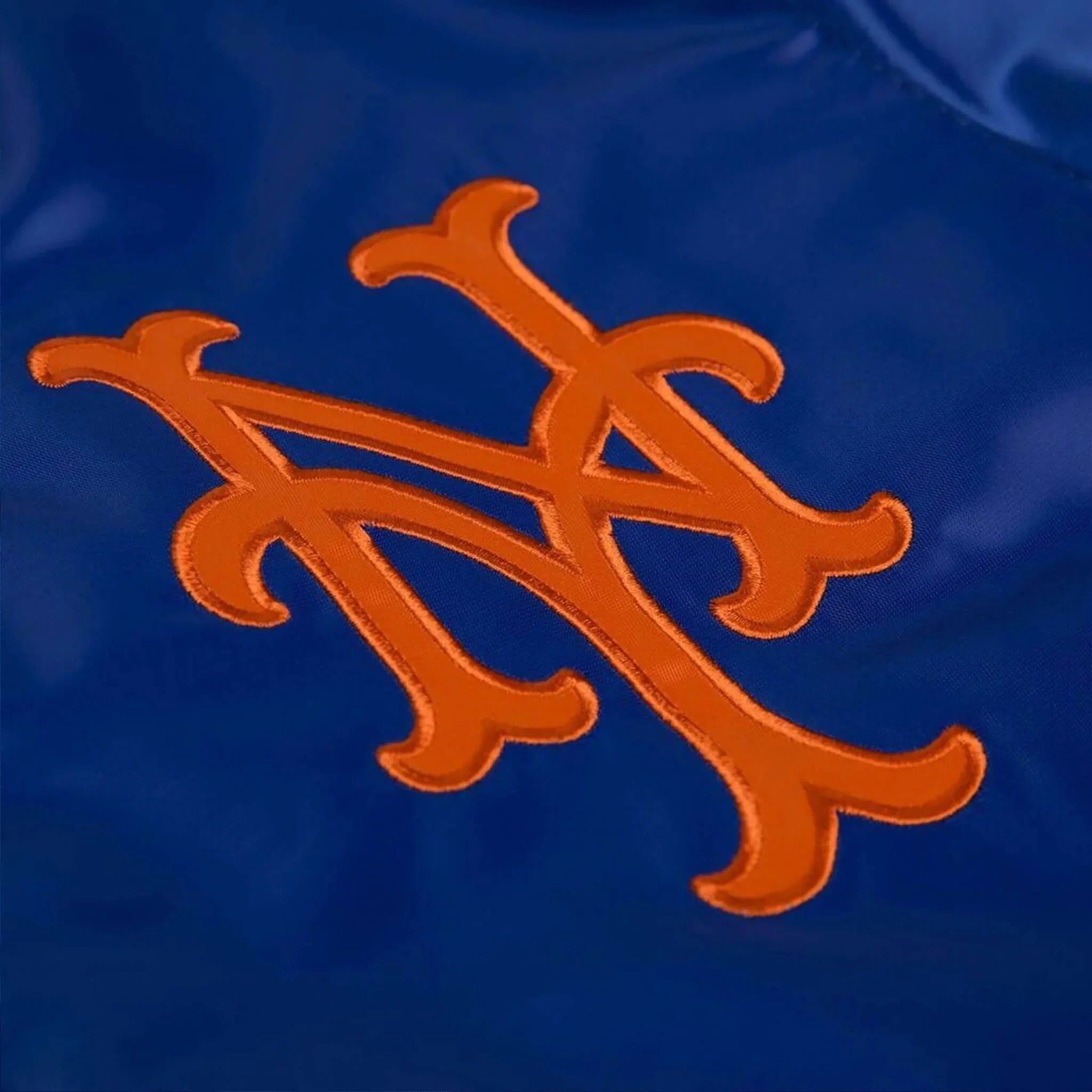 New York Mets MLB Blue Satin Varsity Jacket