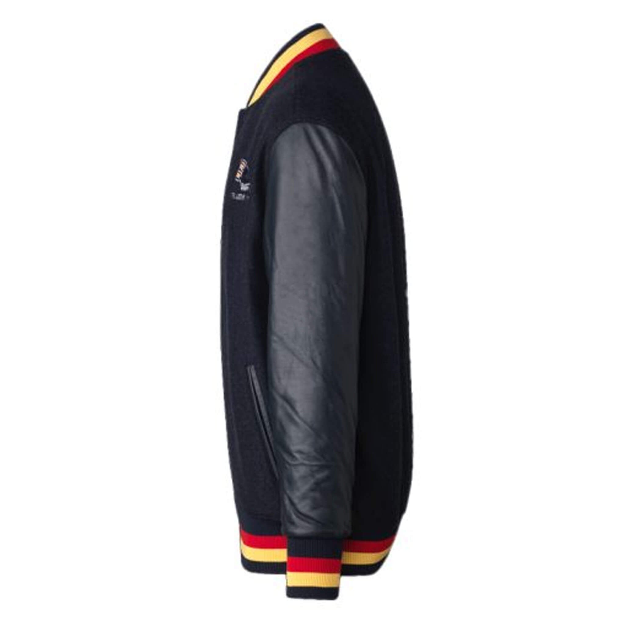 Adelaide Crows Heritage Varsity Jacket–Black Wool & Leather