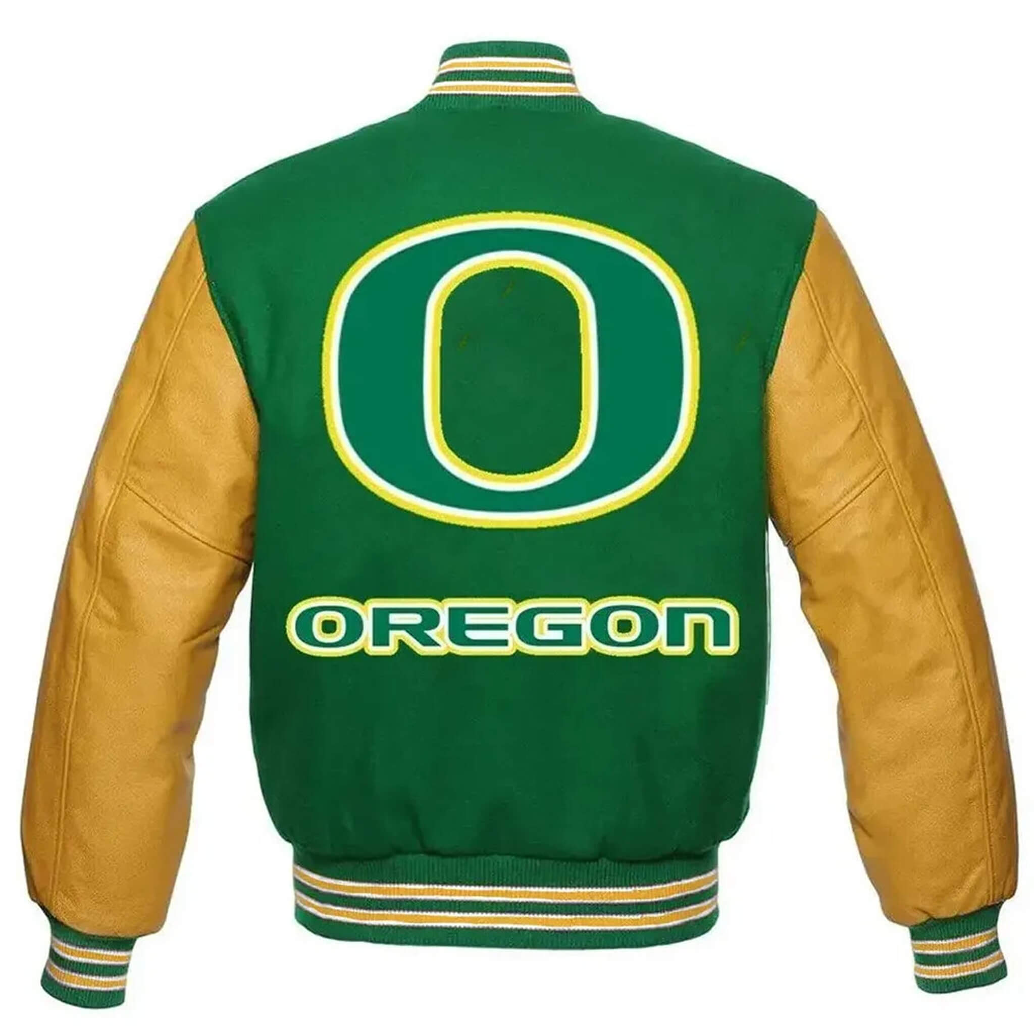 Oregon Ducks Letterman Varsity Jacket – Classic Football