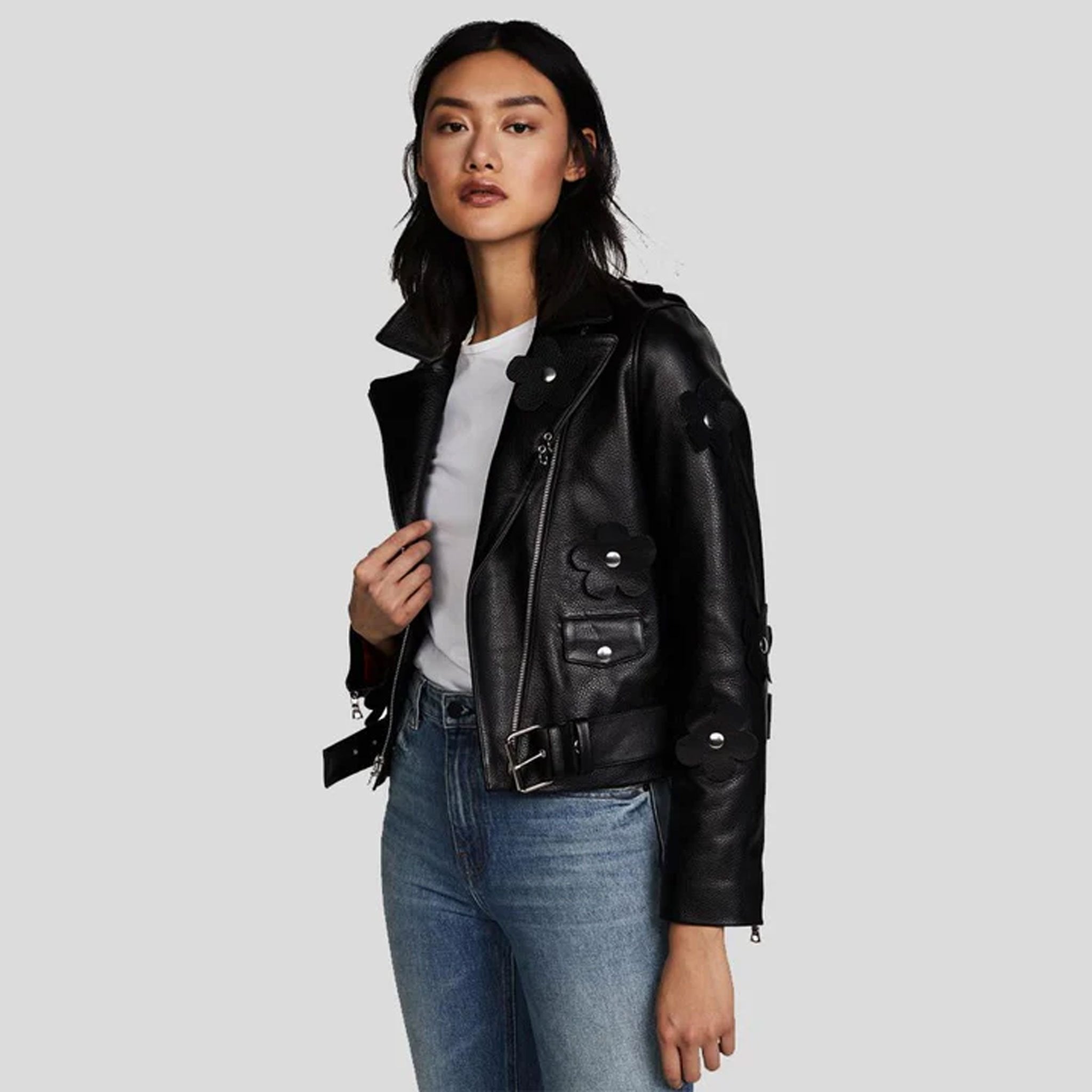 Ravencrest Women’s Black Biker Jacket