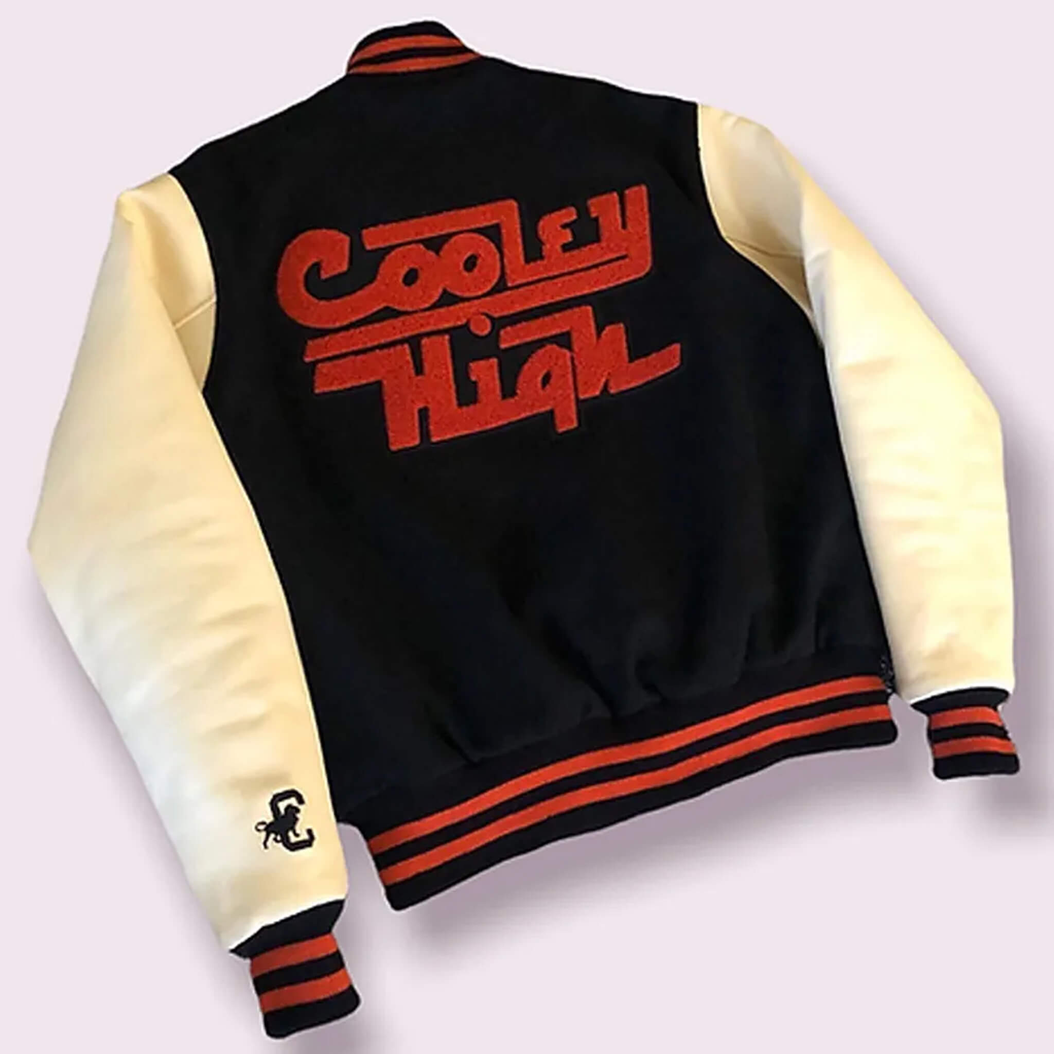 Cooley High Varsity Jacket – Black and Off White