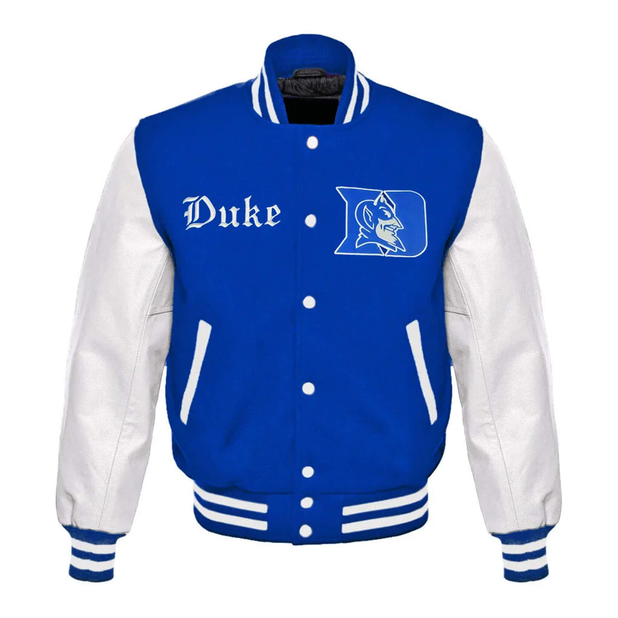 Duke Blue Devils Varsity Jacket – Royal & White College Style