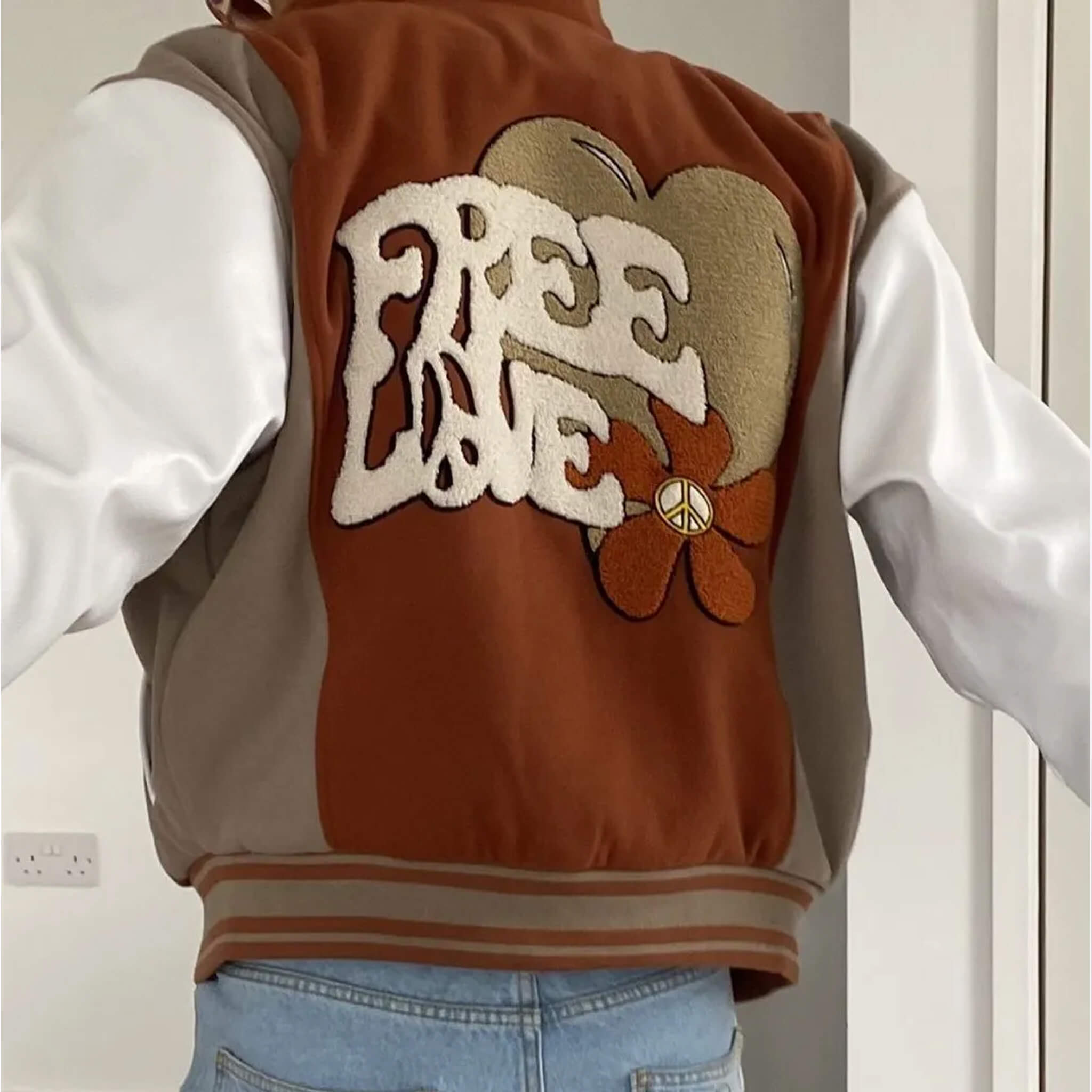 The Free Love Letterman Jacket – Retro Varsity Style