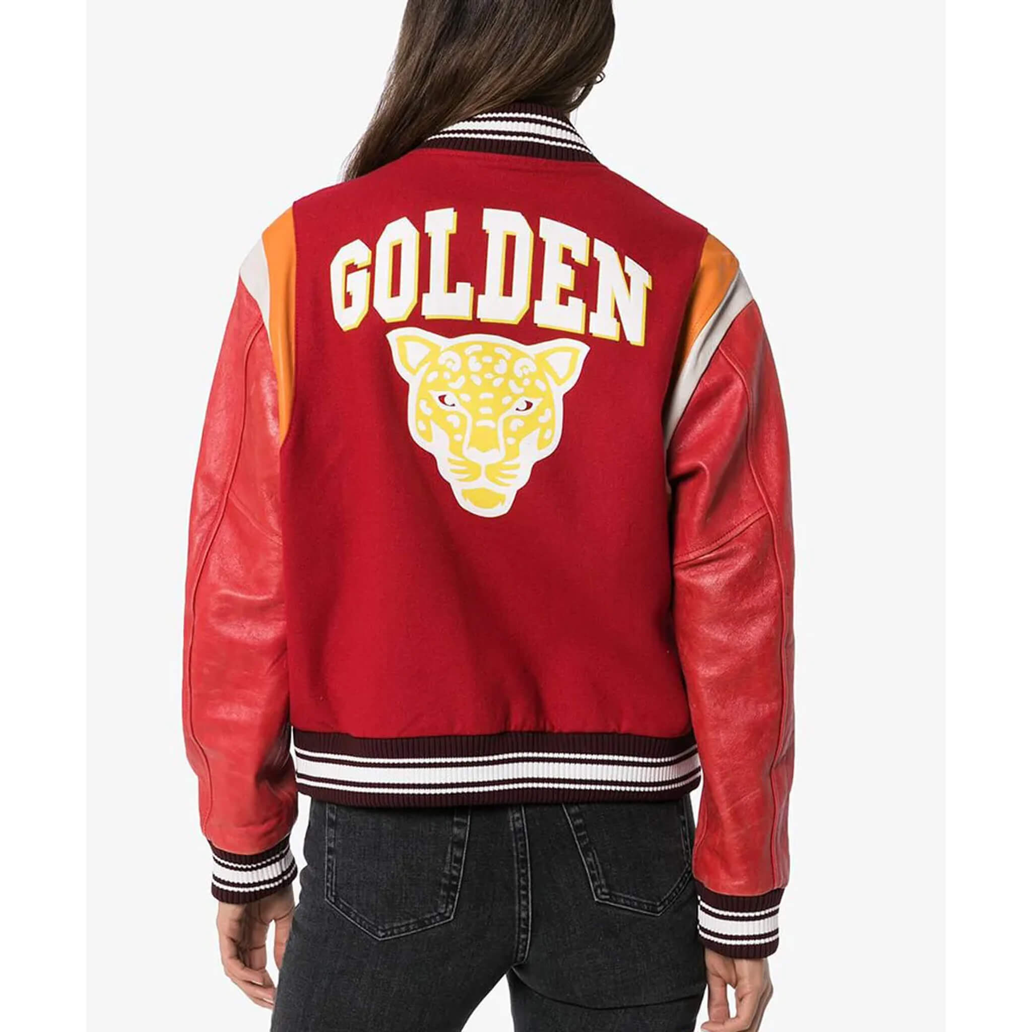 Golden Goose Scarlett Red Bomber Jacket for Women
