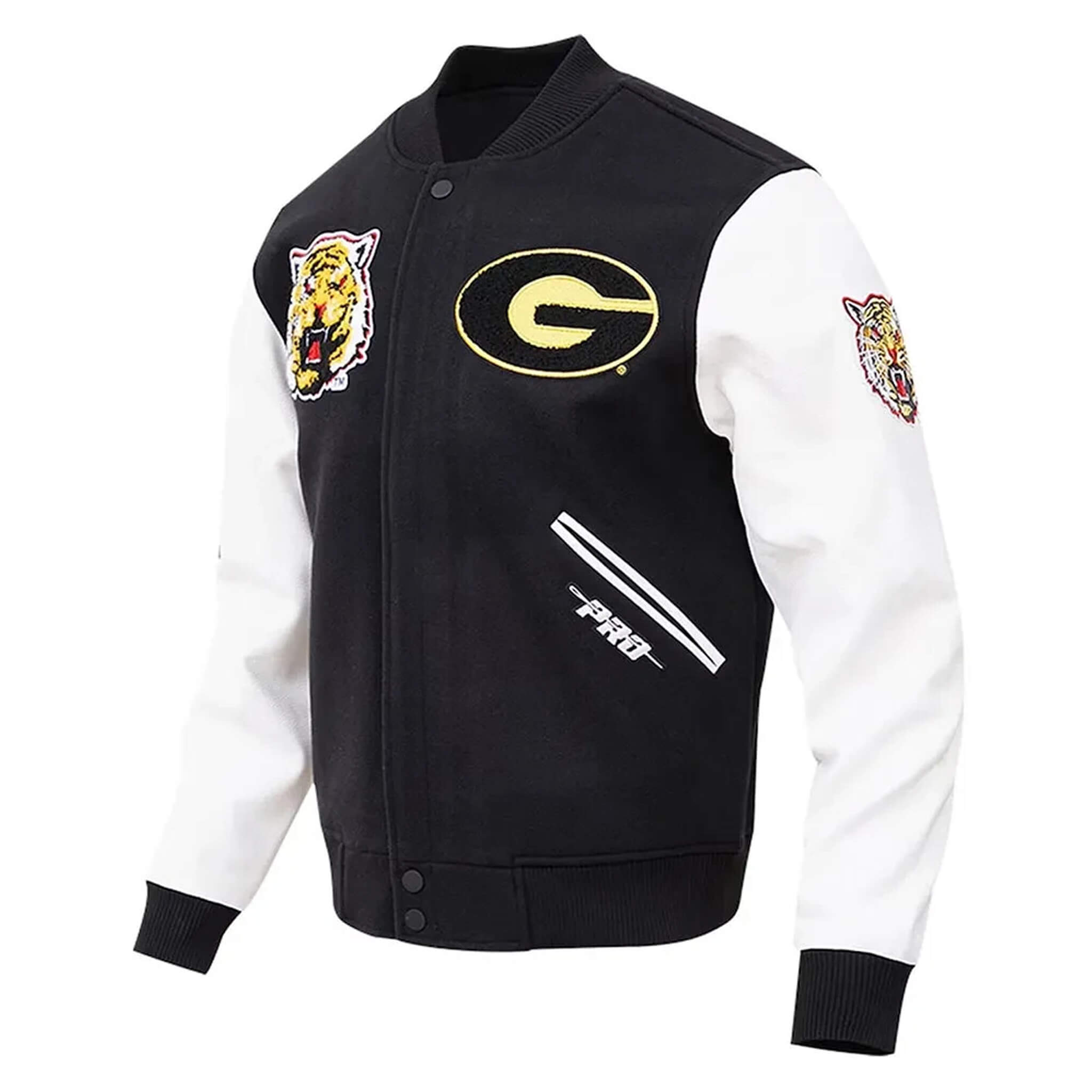 Grambling State Tigers Varsity Jacket – Wool body & Leather Sleeves