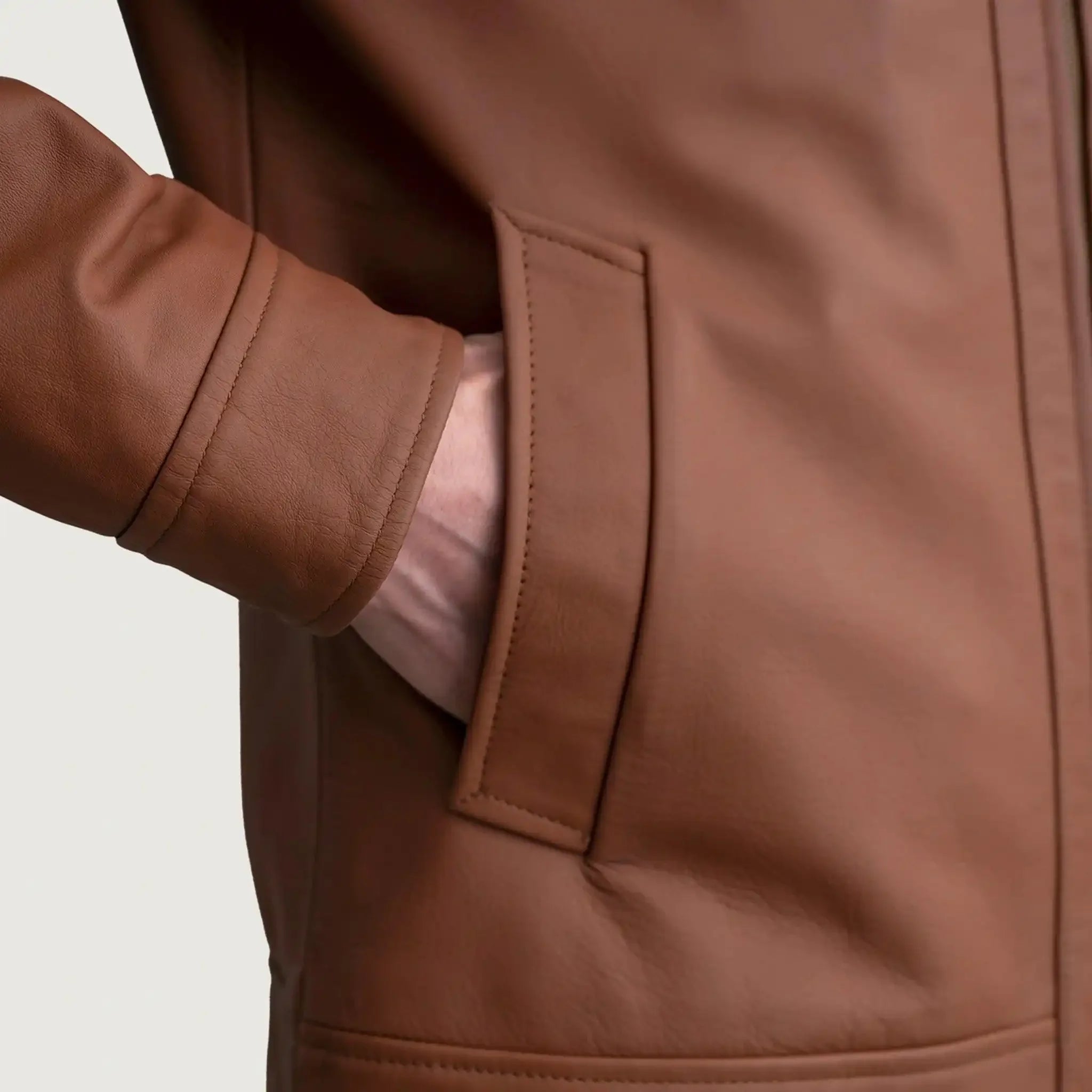 Infernos Matte Brown Leather Jacket - Classic Style Versatile Fashion