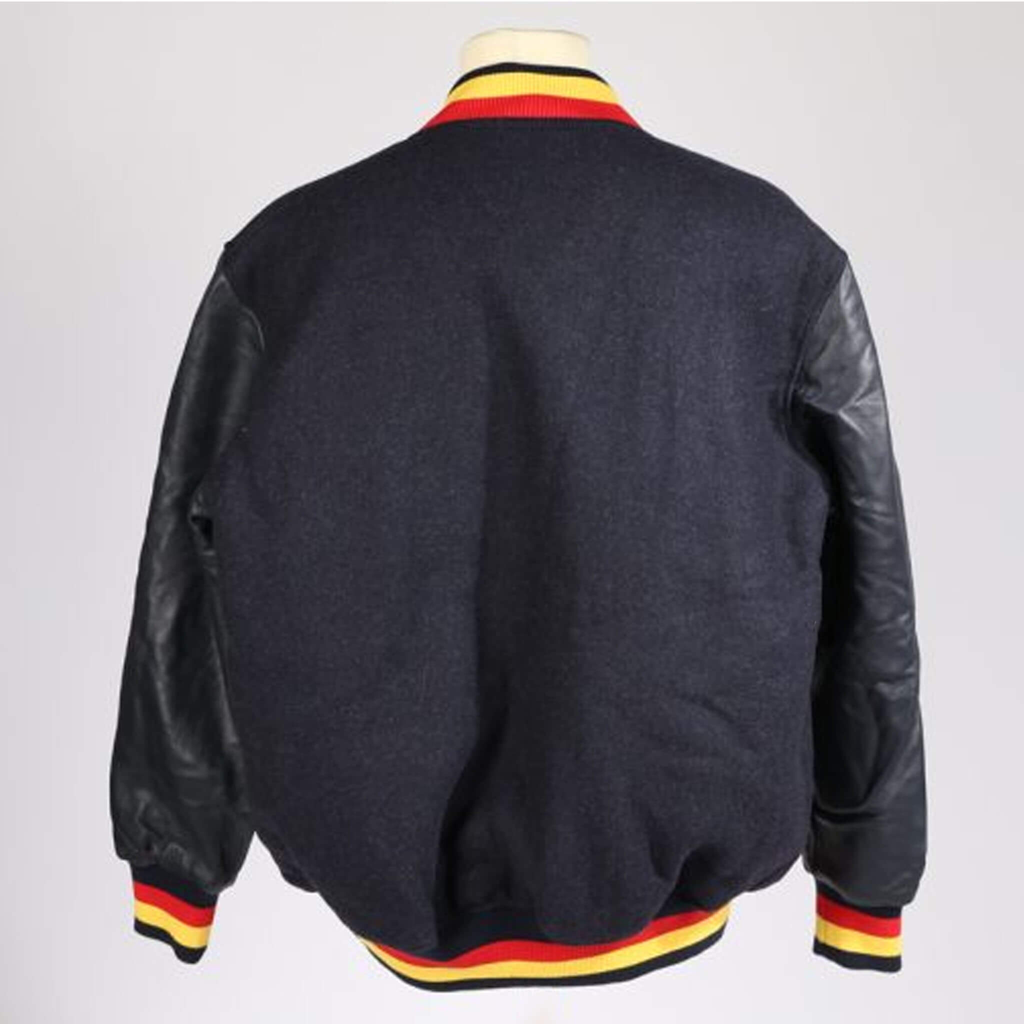 Adelaide Crows Heritage Varsity Jacket–Black Wool & Leather