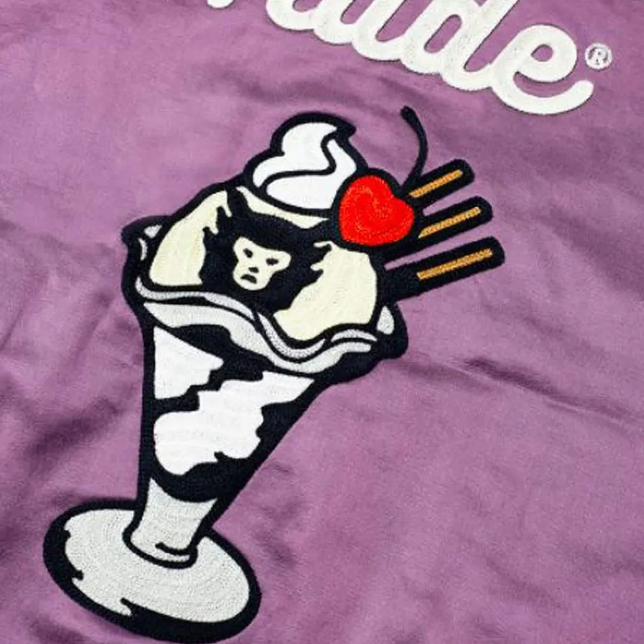 Human Made Nigo Dry Alls Purple Satin Bomber Jacket