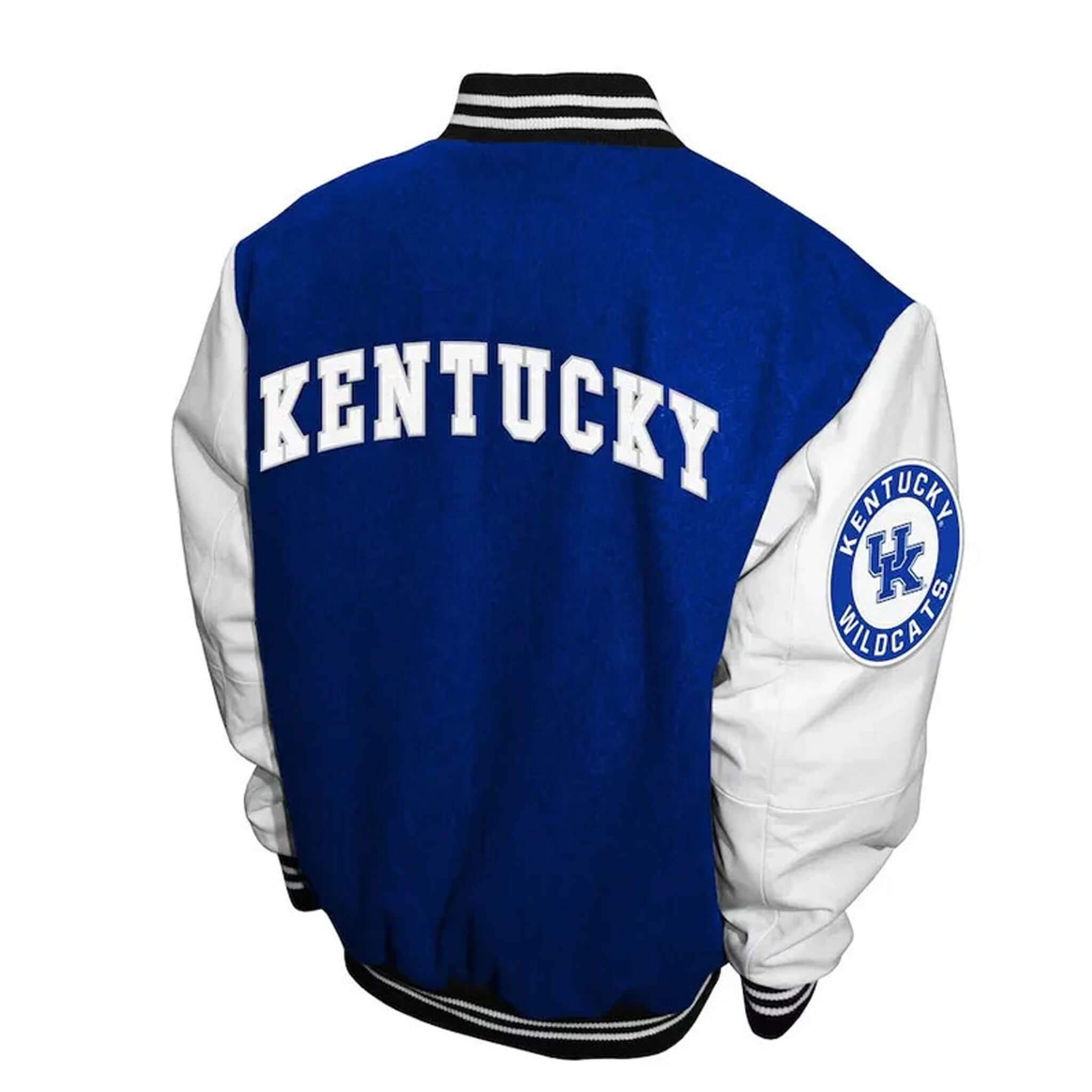 Kentucky Wildcats Graduate Royal & White Letterman Varsity Jacket
