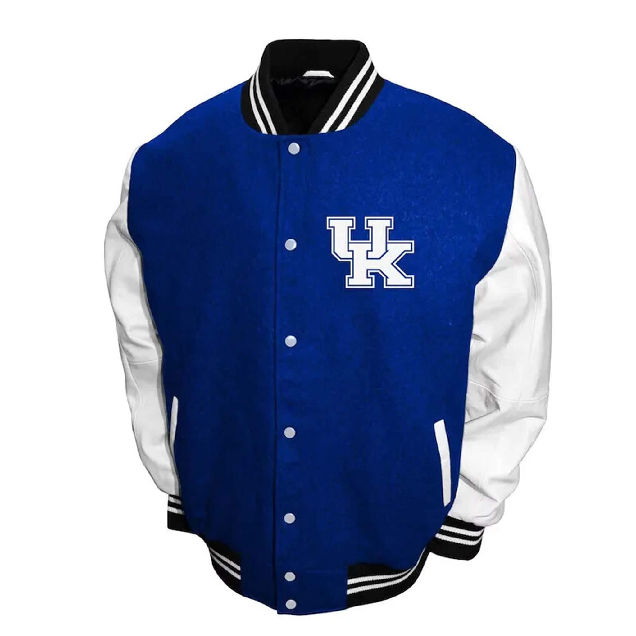 Kentucky Wildcats Graduate Royal & White Letterman Varsity Jacket