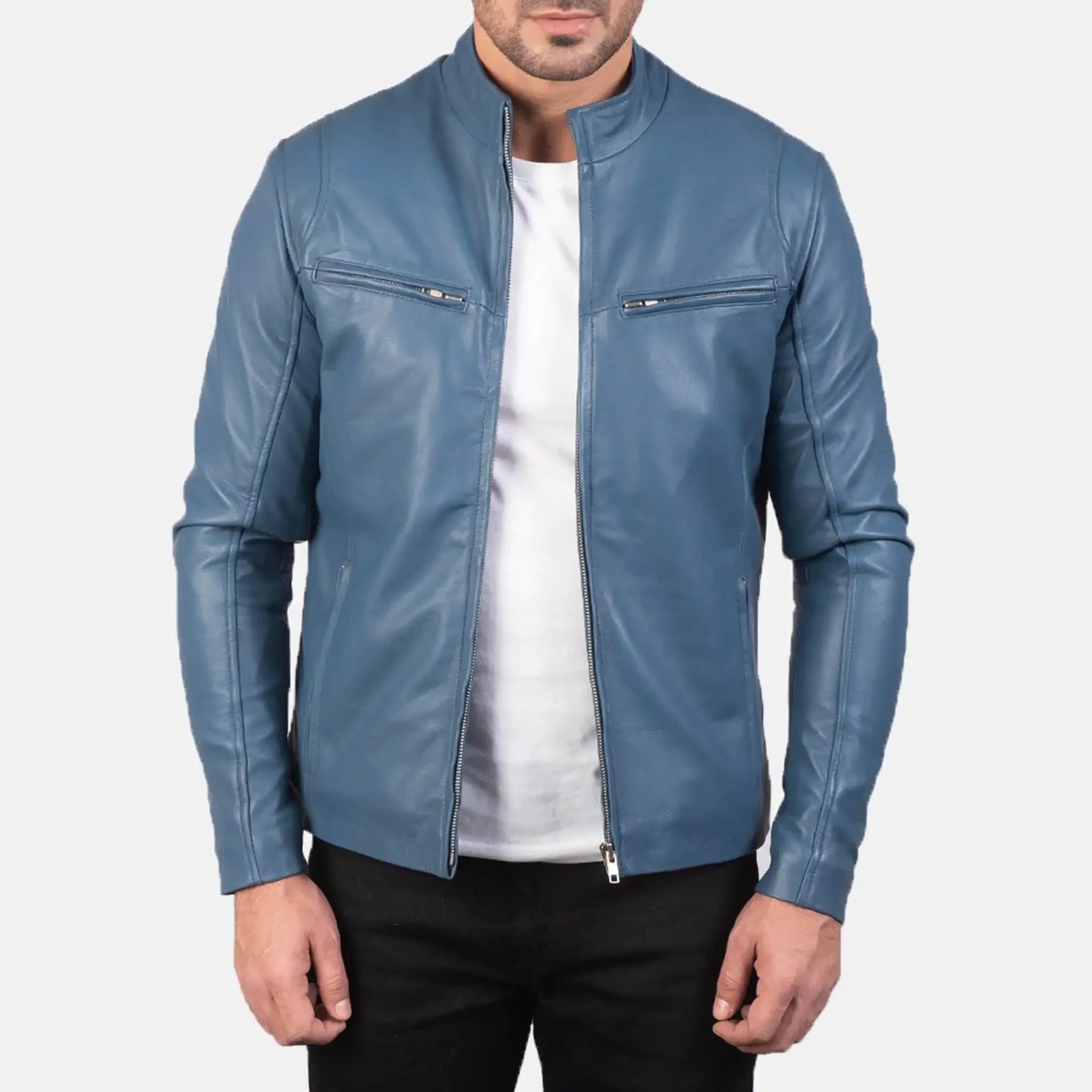 Elite Red Leather Biker Jacket - Premium Motorcycle Style for Men