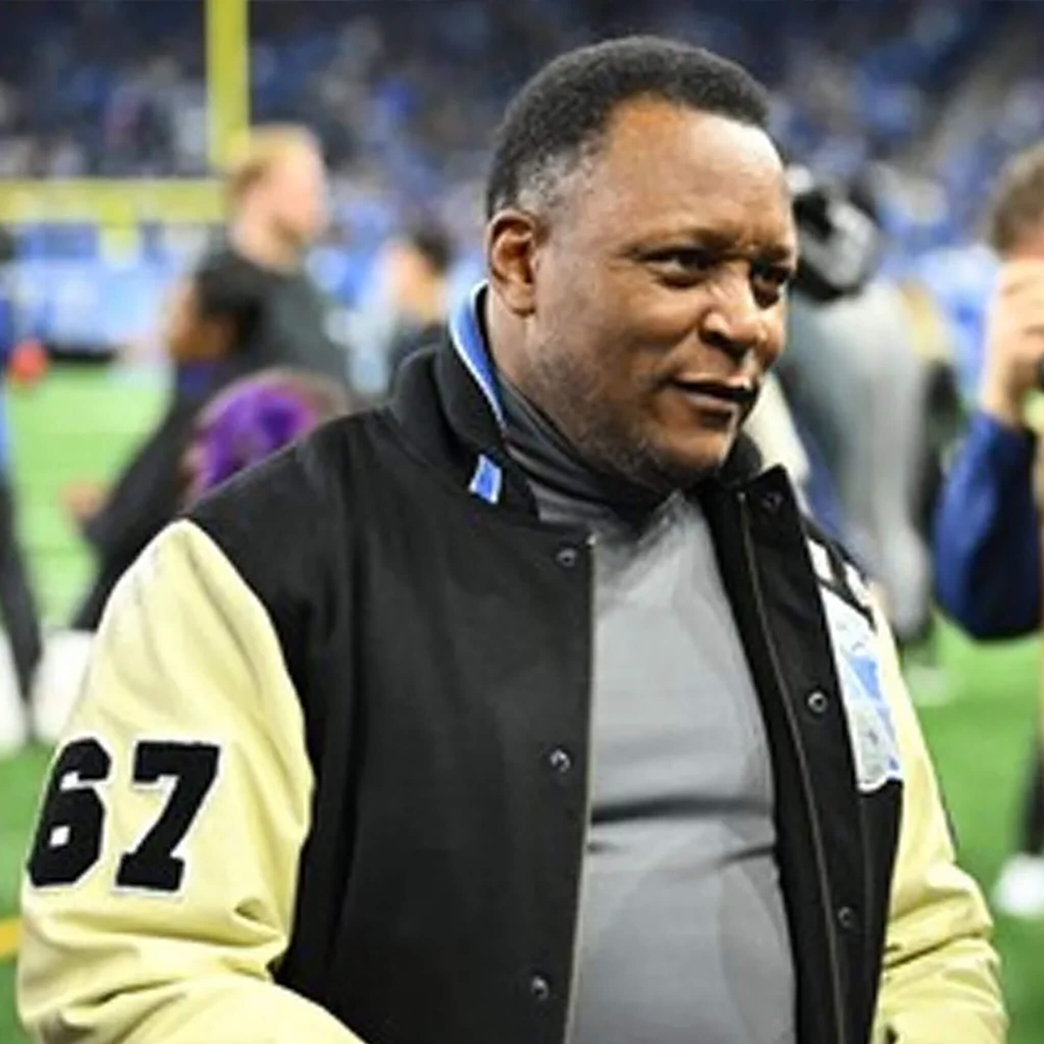 Detroit Lions Barry Sanders Varsity Jacket-Classic Style