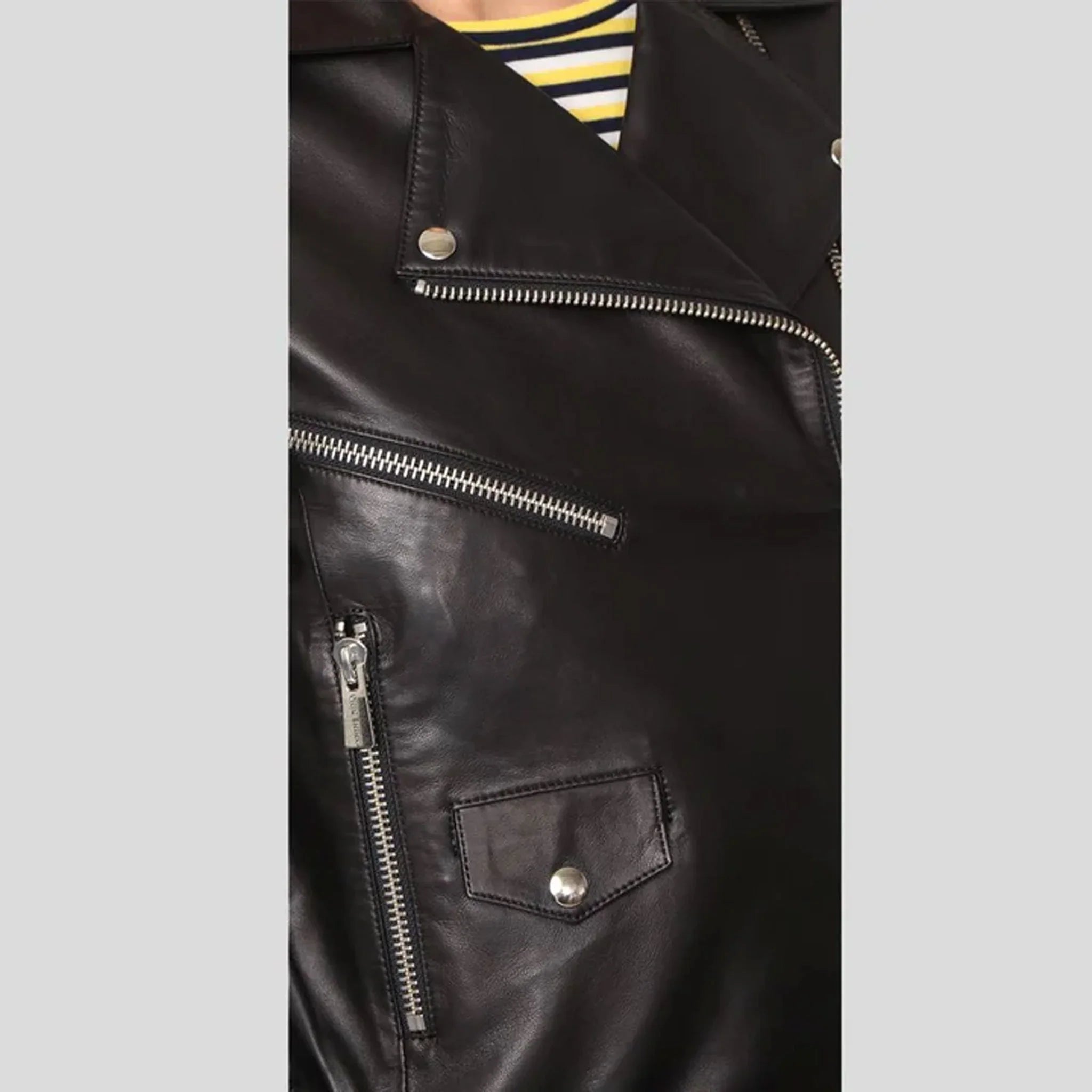 Blackfire Women’s Lambskin Moto Jacket – Sleek & Bold