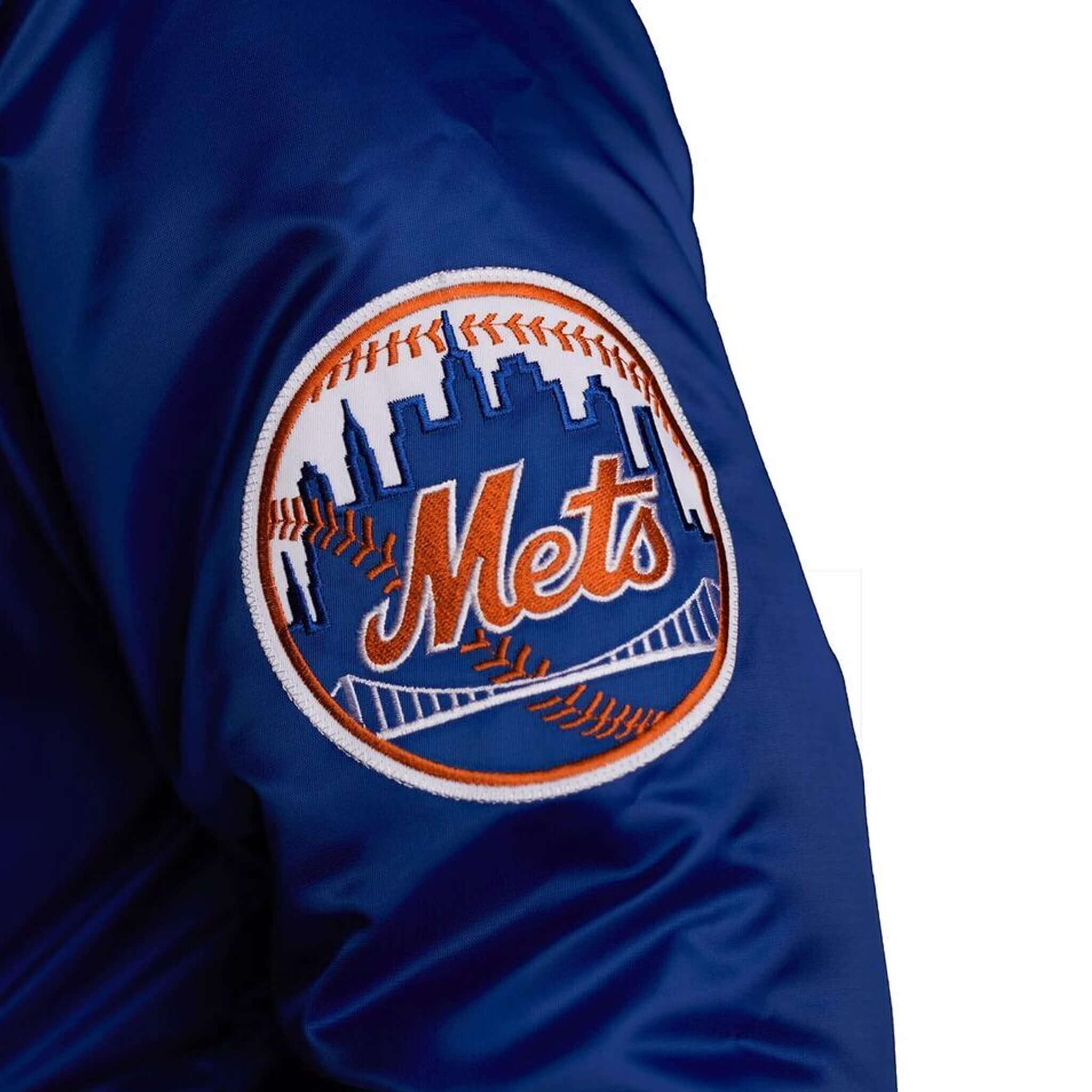Men’s Snap-Up Satin Varsity Jacket – Iconic Sportswear Style
