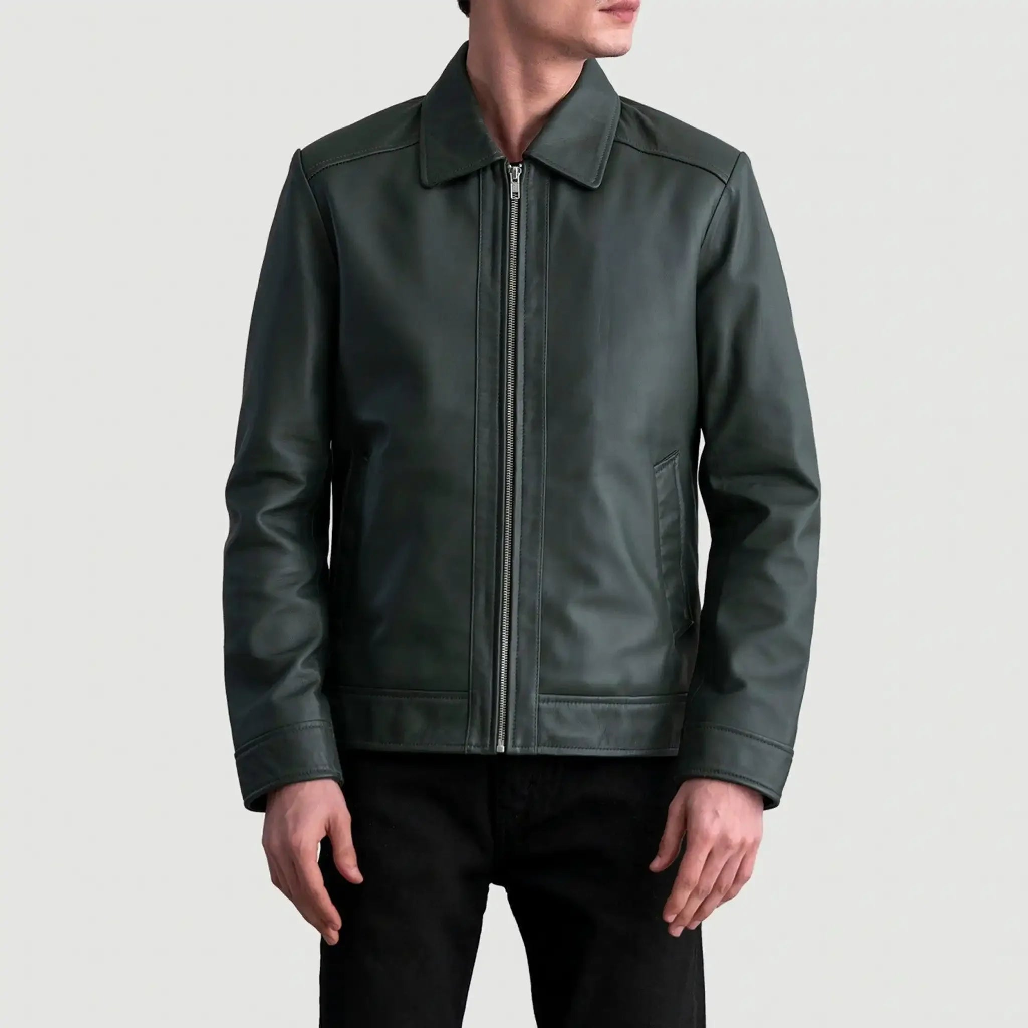 Infernos Matte Brown Leather Jacket - Classic Style Versatile Fashion