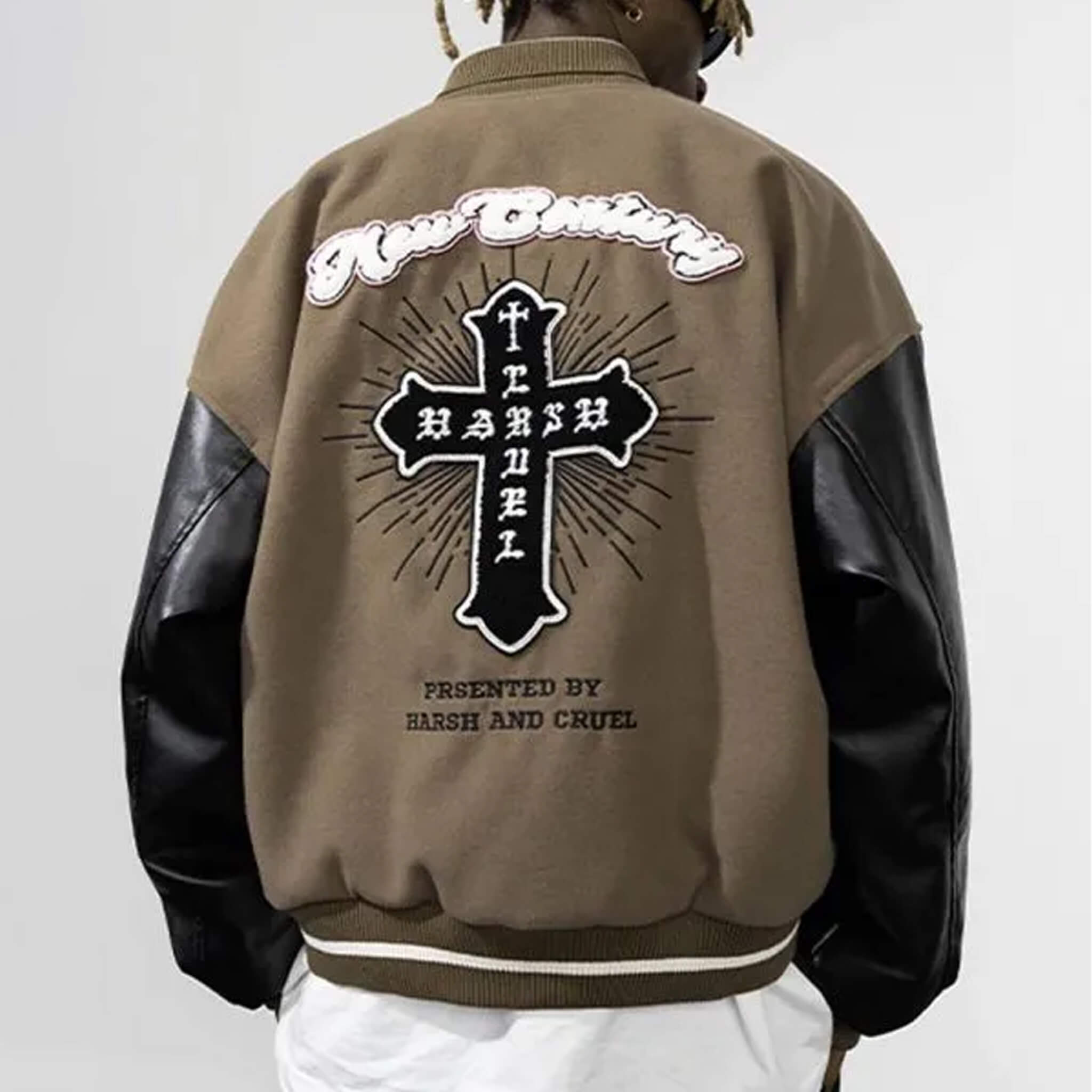 New Century Harsh and Cruel Letterman Jacket–Streetwear Fit