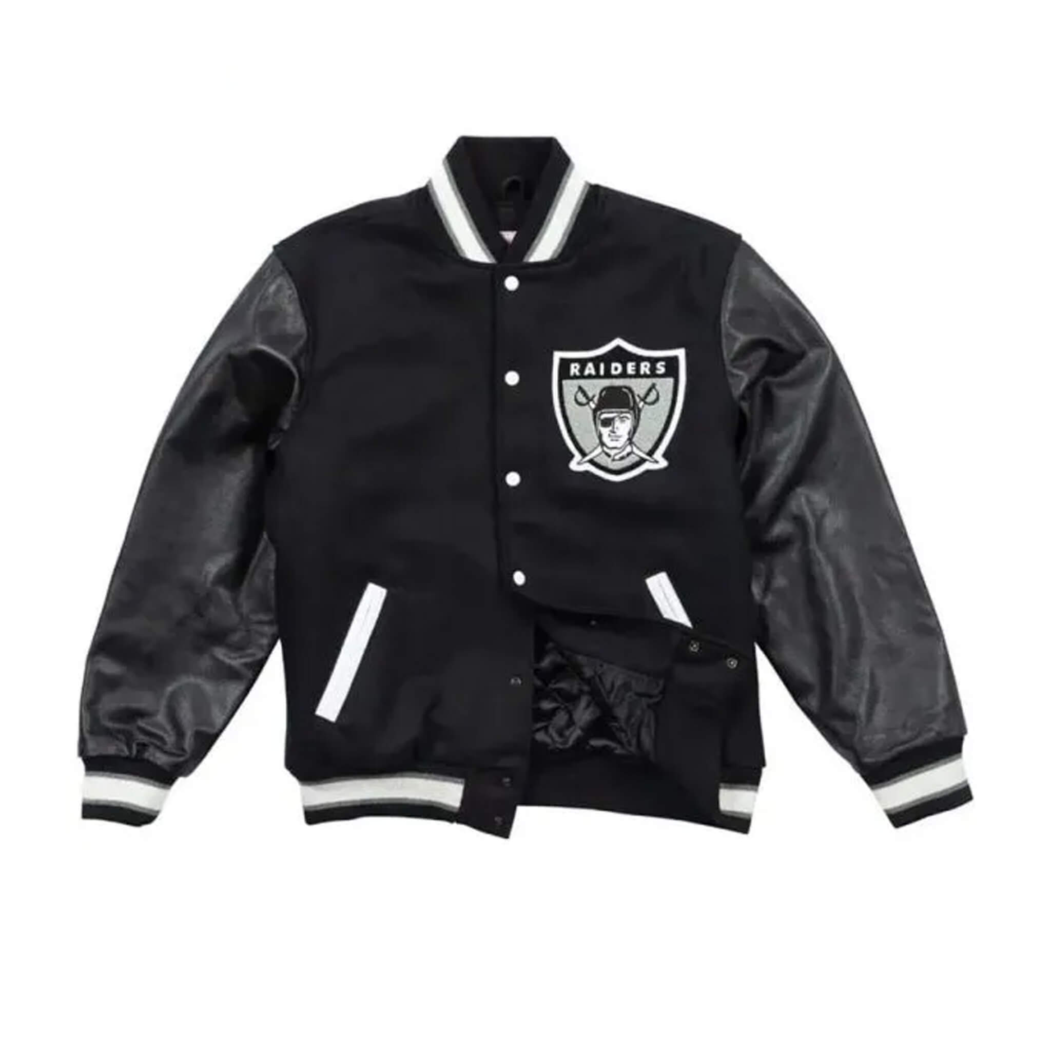 Oakland Raiders Black Varsity Letterman Jacket