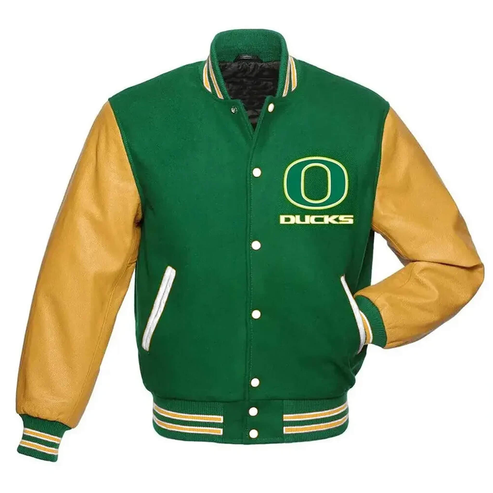 Oregon Ducks Letterman Varsity Jacket – Classic Football