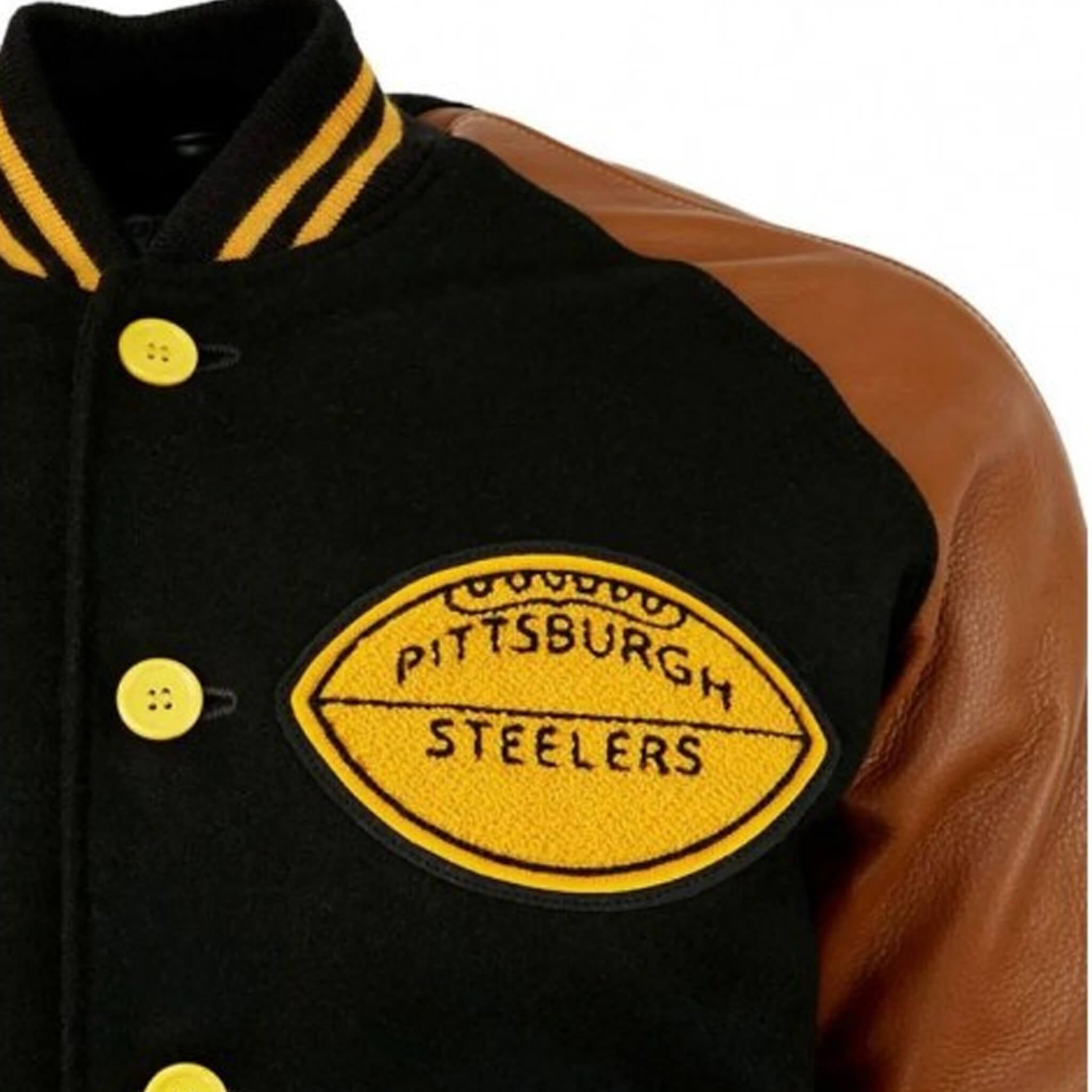 1955 Pittsburgh Steelers Varsity Jacket –Wool body & Leather sleeves