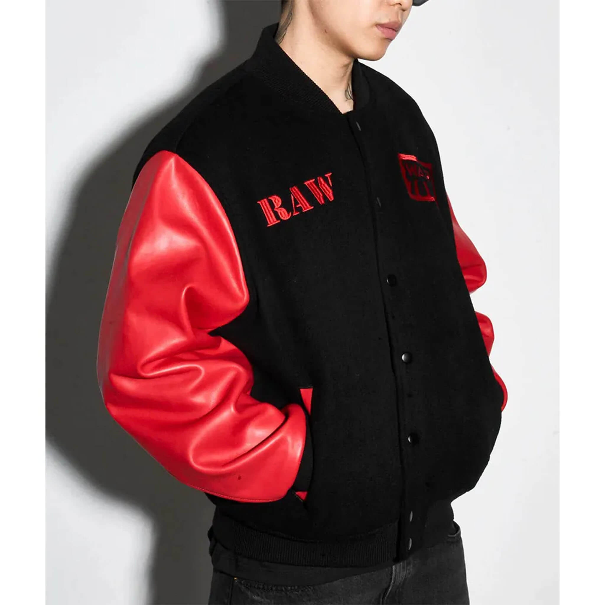 Raw is War Varsity Jacket – WWE Retro Vintage Streetwear