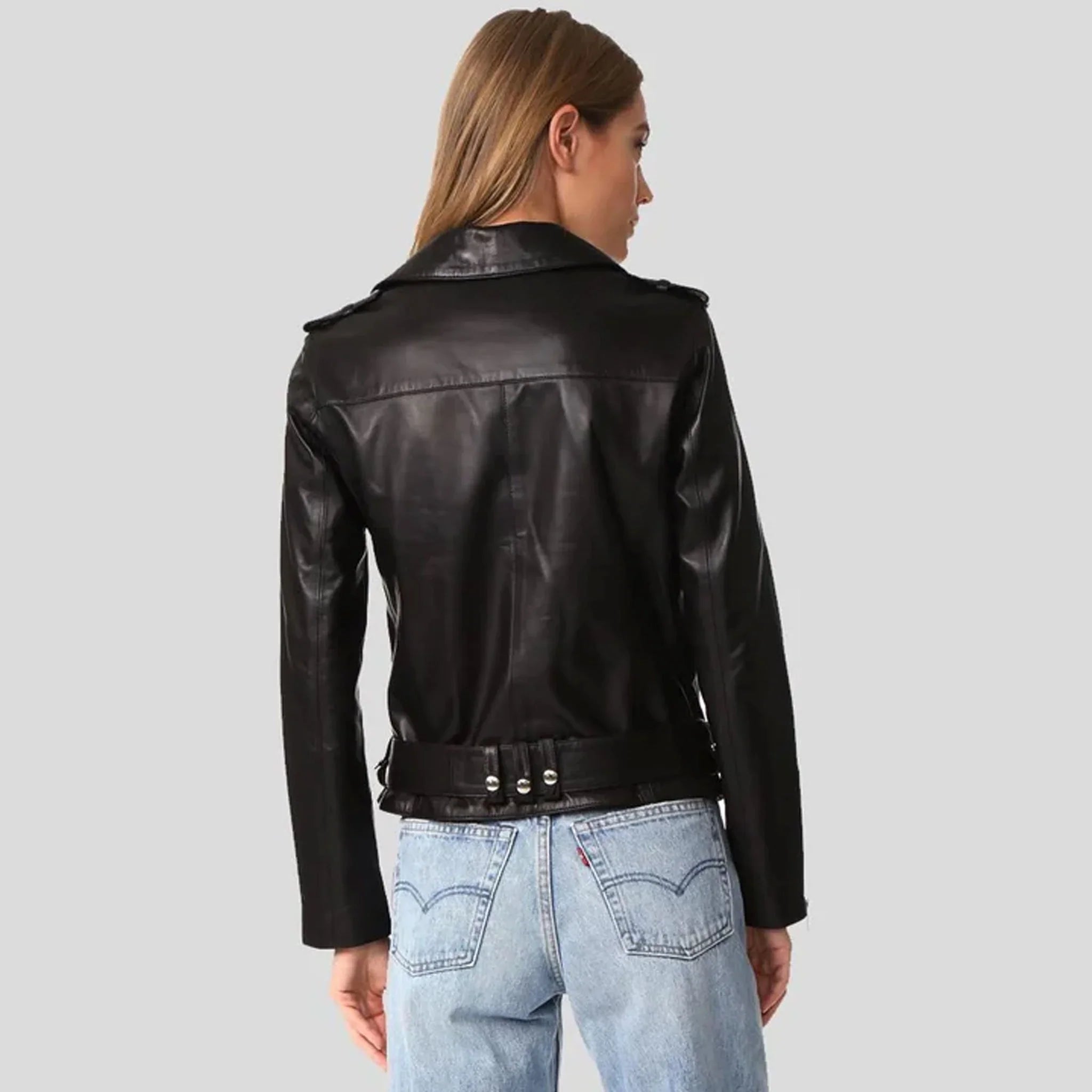 Blackfire Women’s Lambskin Moto Jacket – Sleek & Bold