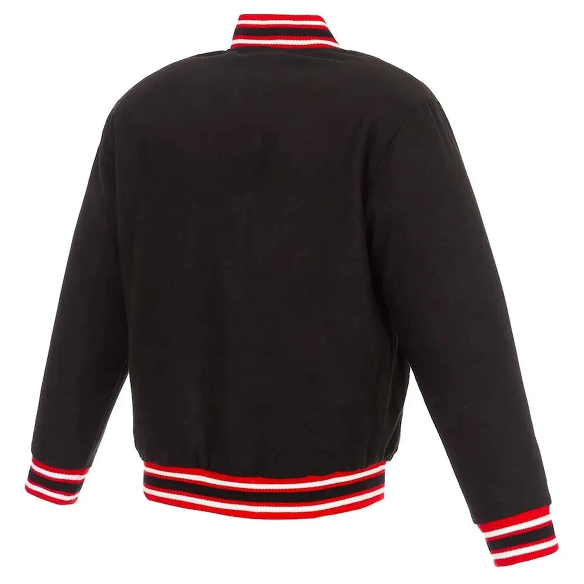 New York Red Bulls Black Wool Letterman Varsity Jacket