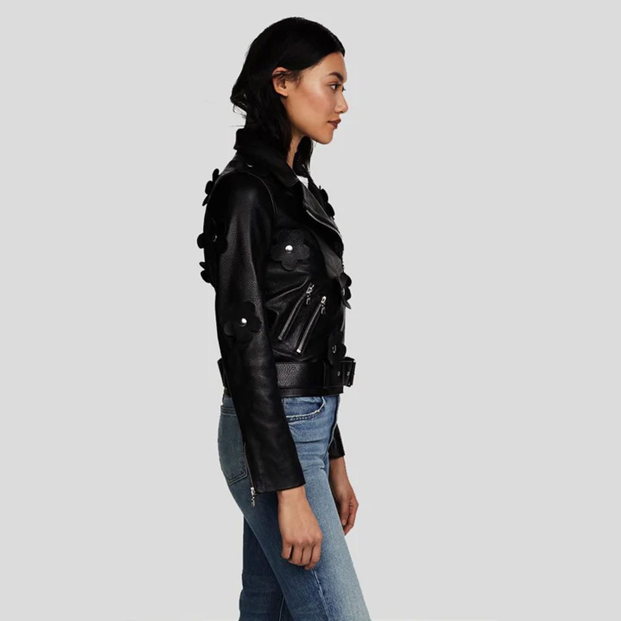 Ravencrest Women’s Black Biker Jacket