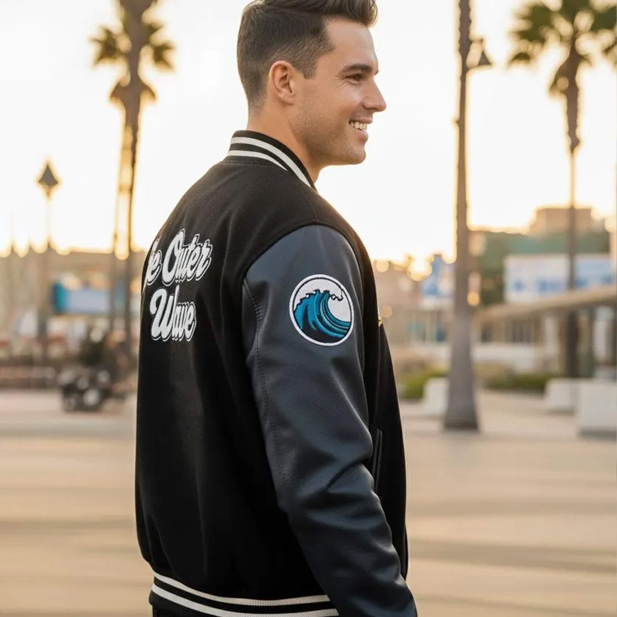 The Outer Waves Varsity Jacket – Timeless Letterman Style