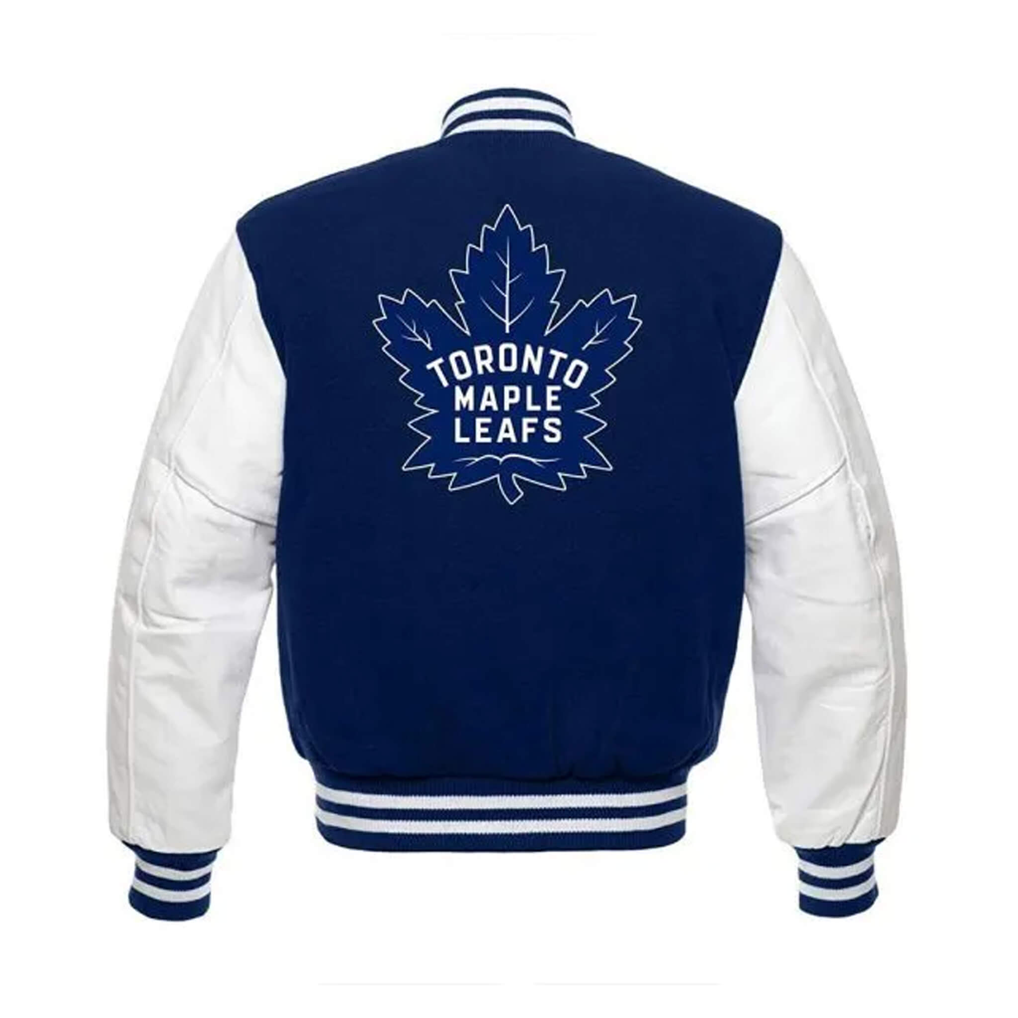 Toronto Maple Leafs NHL Letterman Jacket – Blue & White