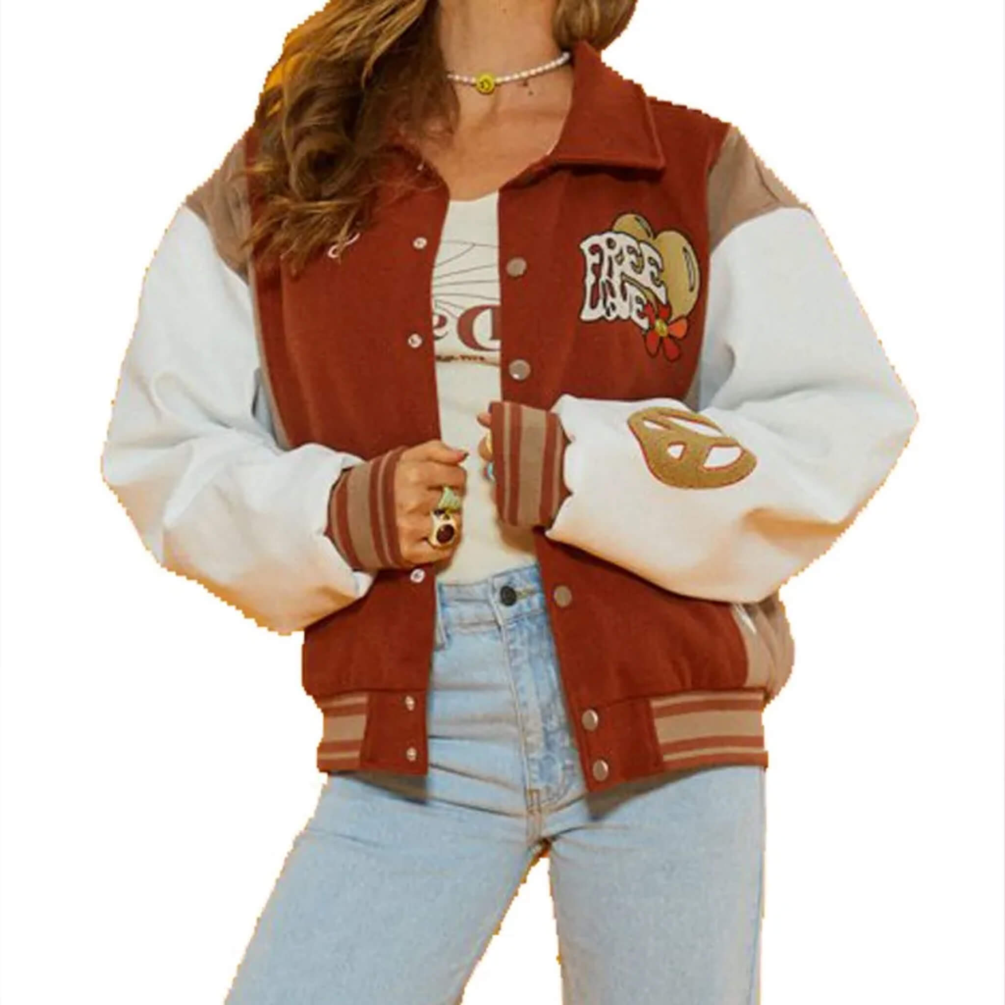 The Free Love Letterman Jacket – Retro Varsity Style