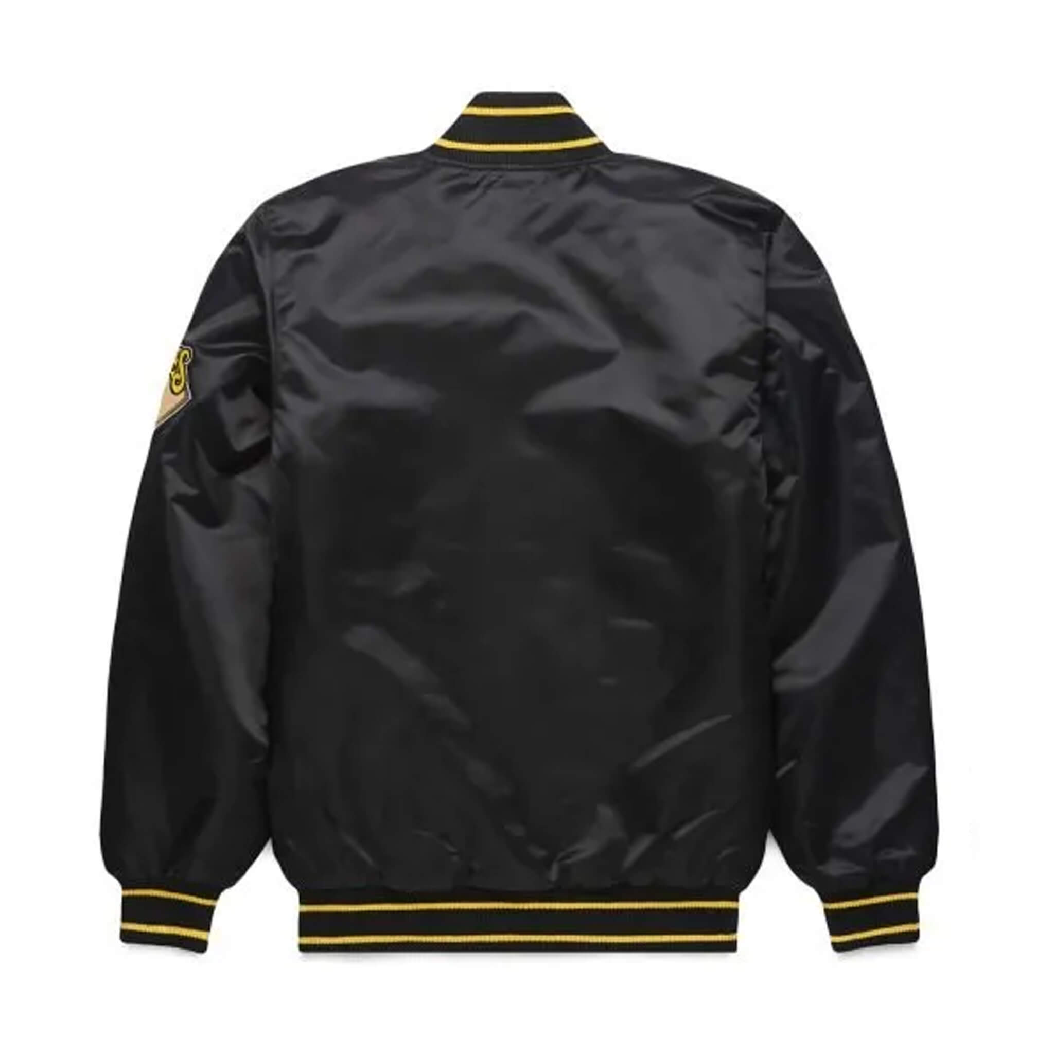 Pittsburgh Pirates Classic Black Satin Varsity Jacket