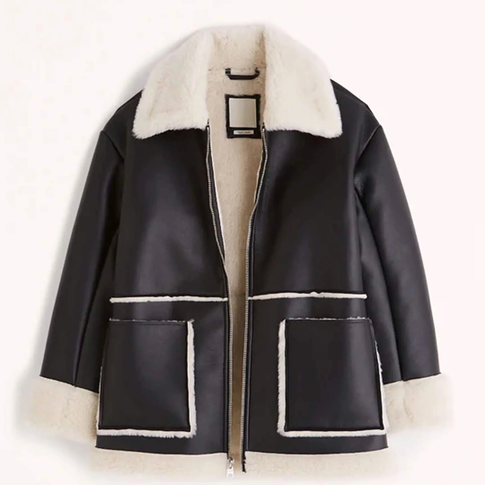 Black RAF B3 Shearling Flight Jacket – Women