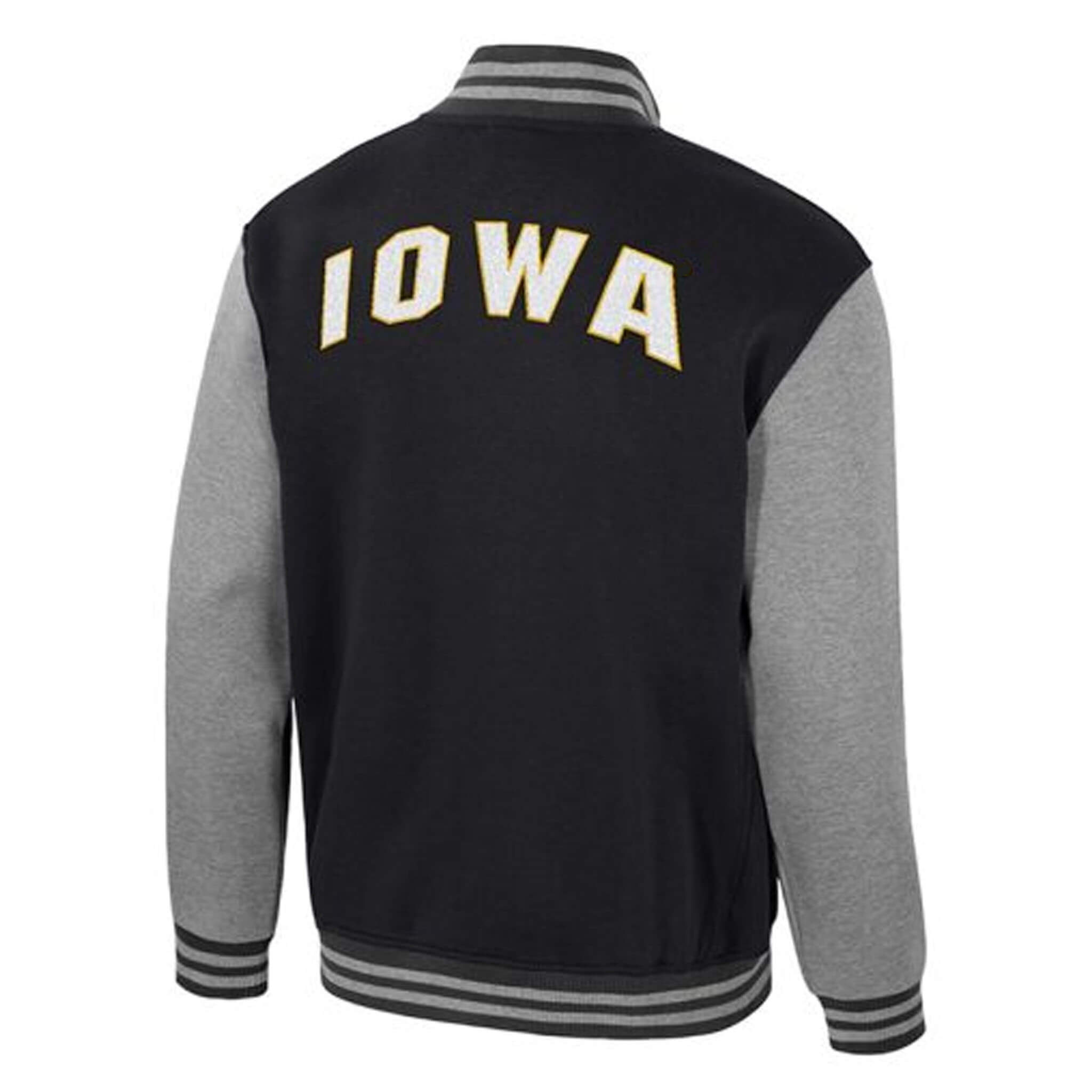 Iowa Hawkeyes Ambi-Turner Black & Gray – Varsity Jacket