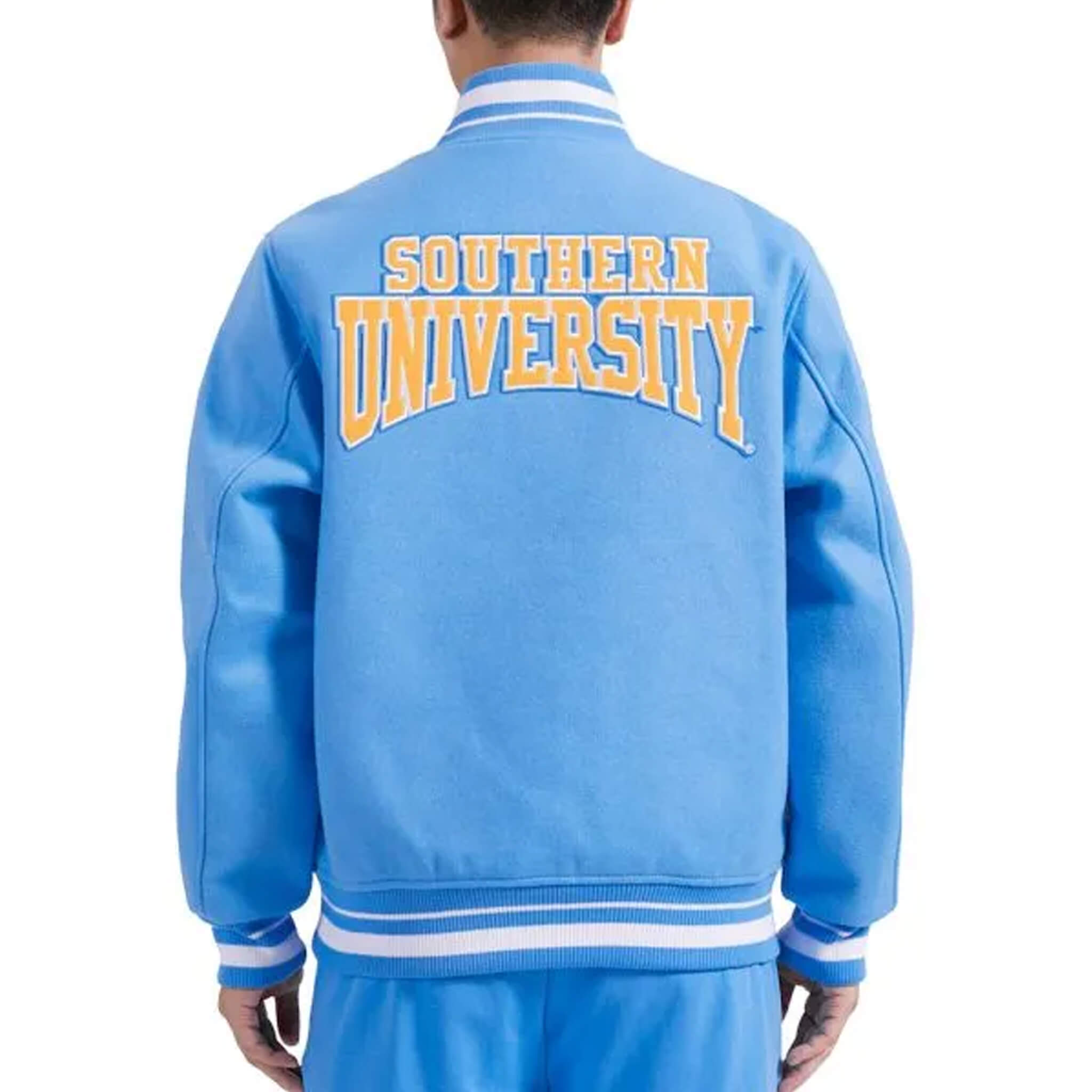 Southern University Jaguars Varsity Jacket – Light Blue Crest