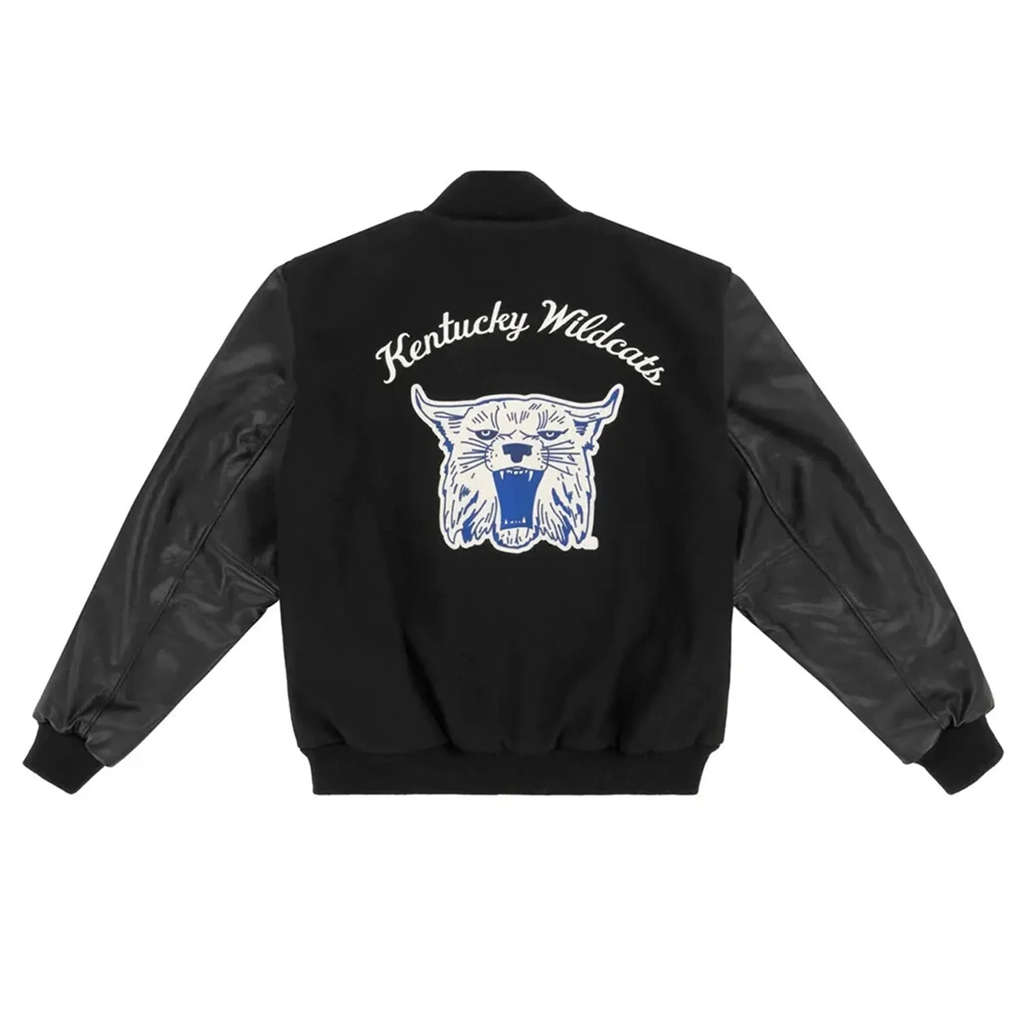 1965 Kentucky Wildcats Black Wool Letterman Jacket - leathergang.com