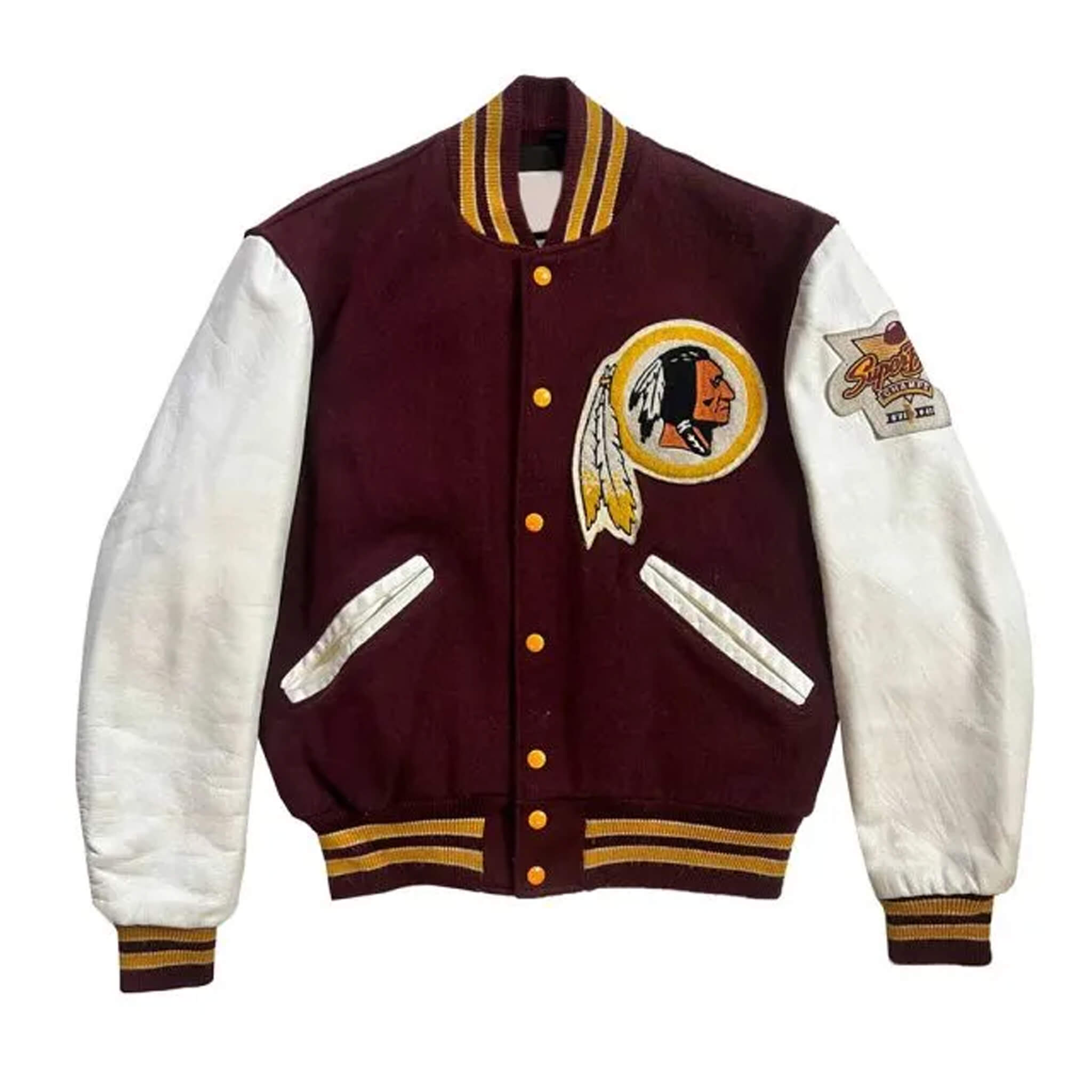 Vintage Washington Redskins 1980s Letterman Varsity Jacket