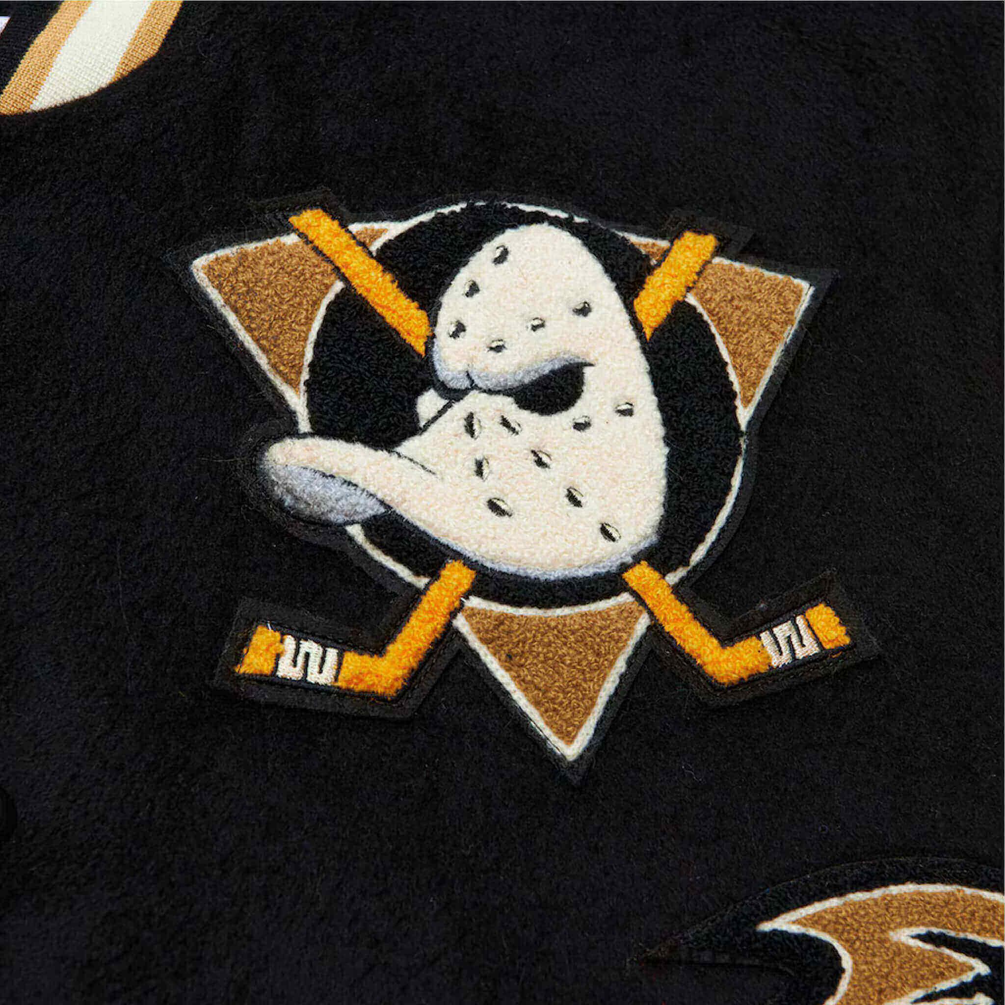 Anaheim Ducks Black & Gold Varsity Jacket – Team Legacy