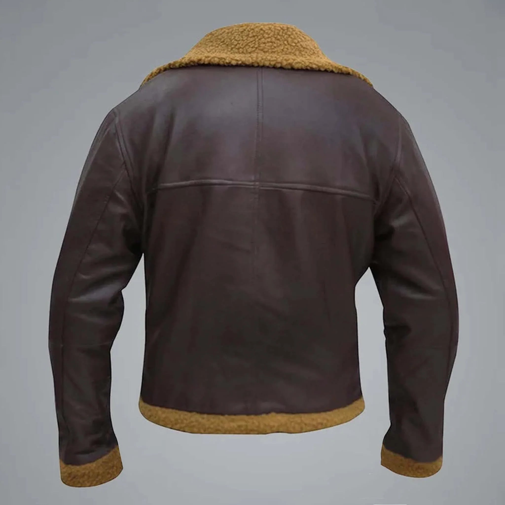 Vantix Sheepskin Bomber Jacket - B3 RAF Winter Aviator Airforce Shearling Coat - leathergang.com