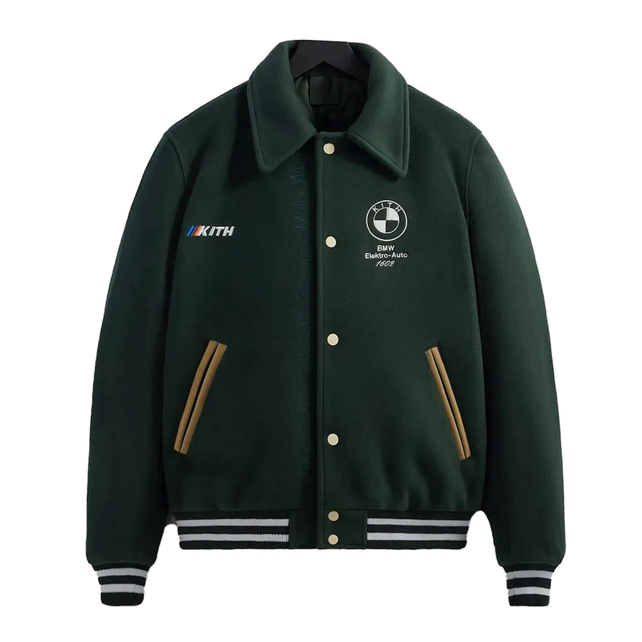 BMW Coaches Green Varsity Jacket - Letterman Style