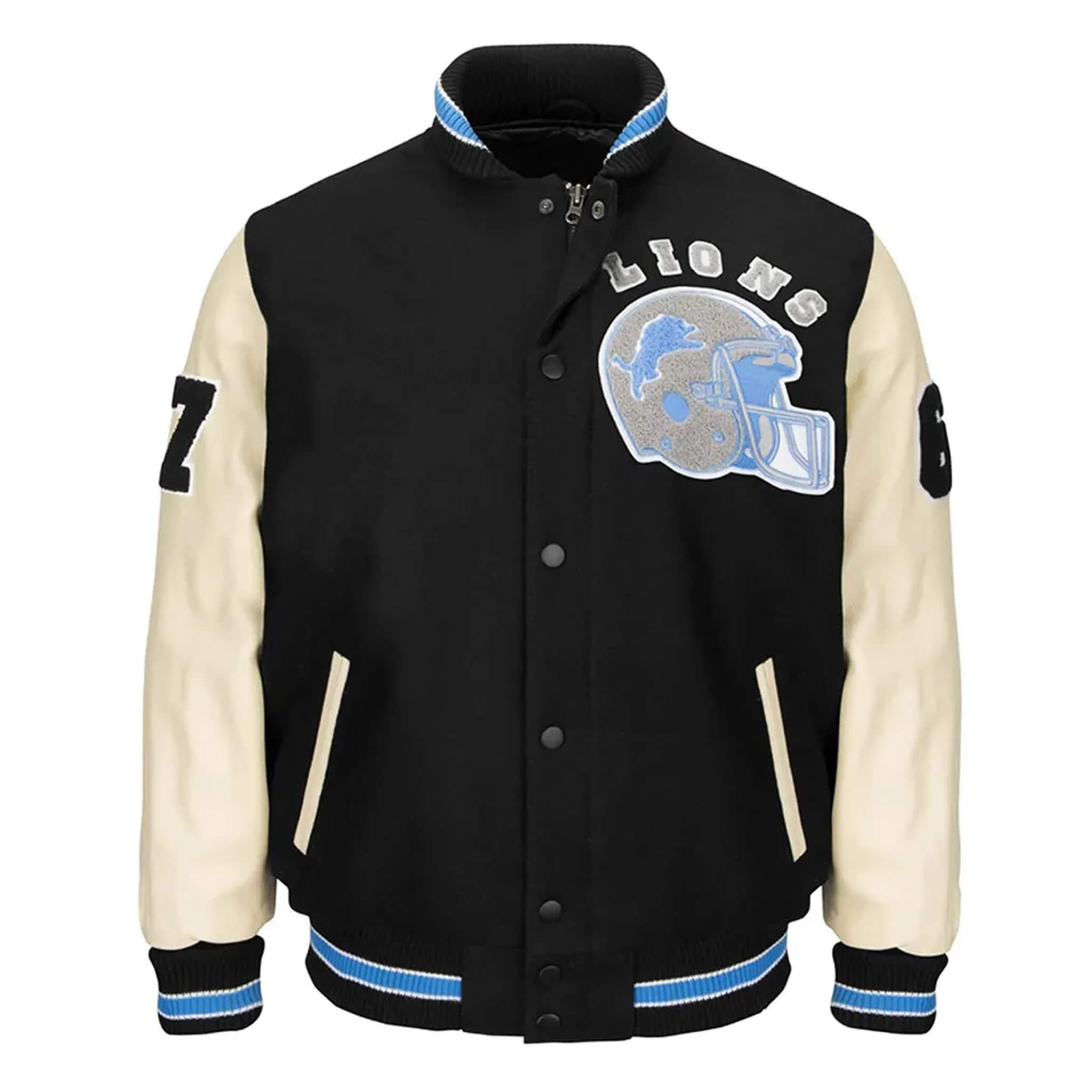 Detroit Lions Barry Sanders Varsity Jacket-Classic Style